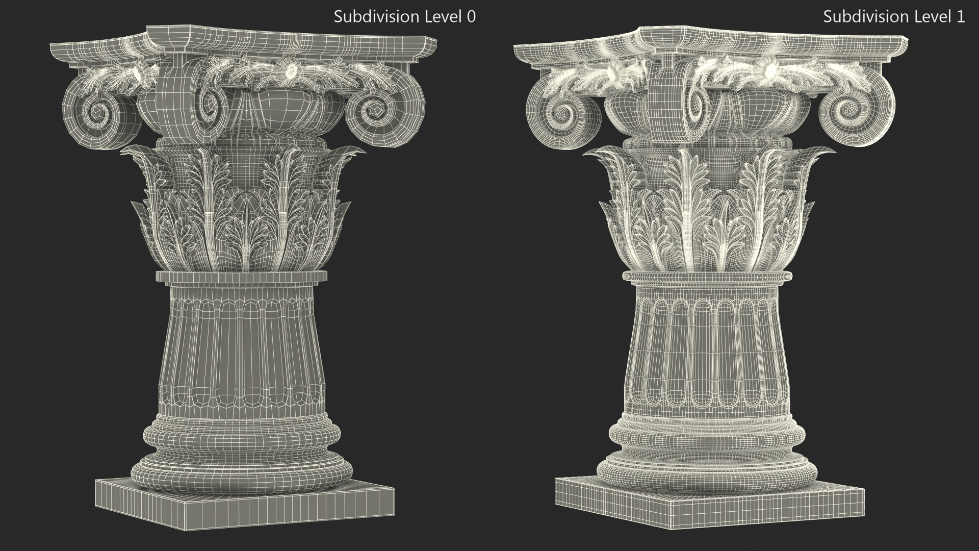 Composite Order Pedestal 3D model