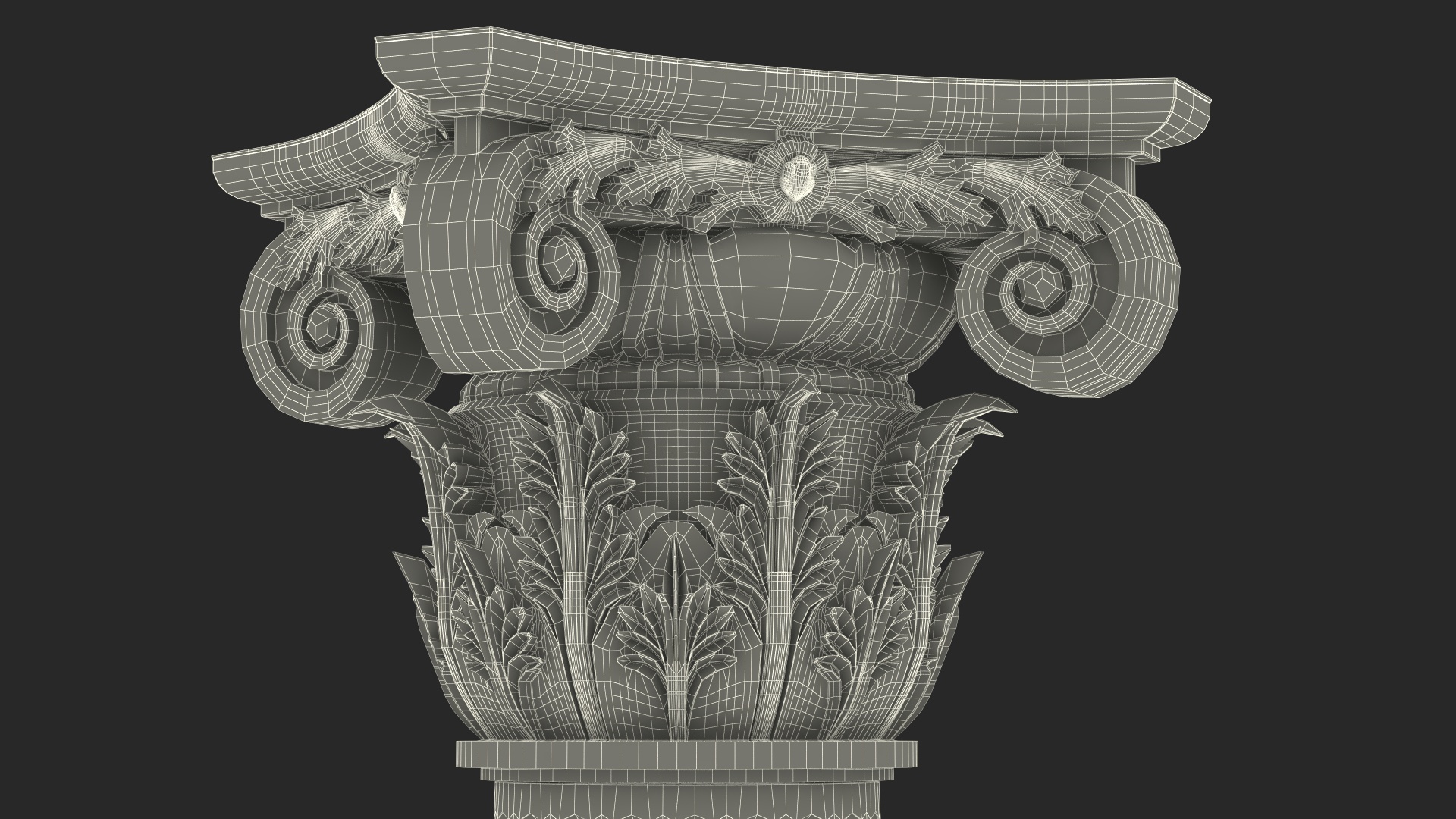 Composite Order Pedestal 3D model