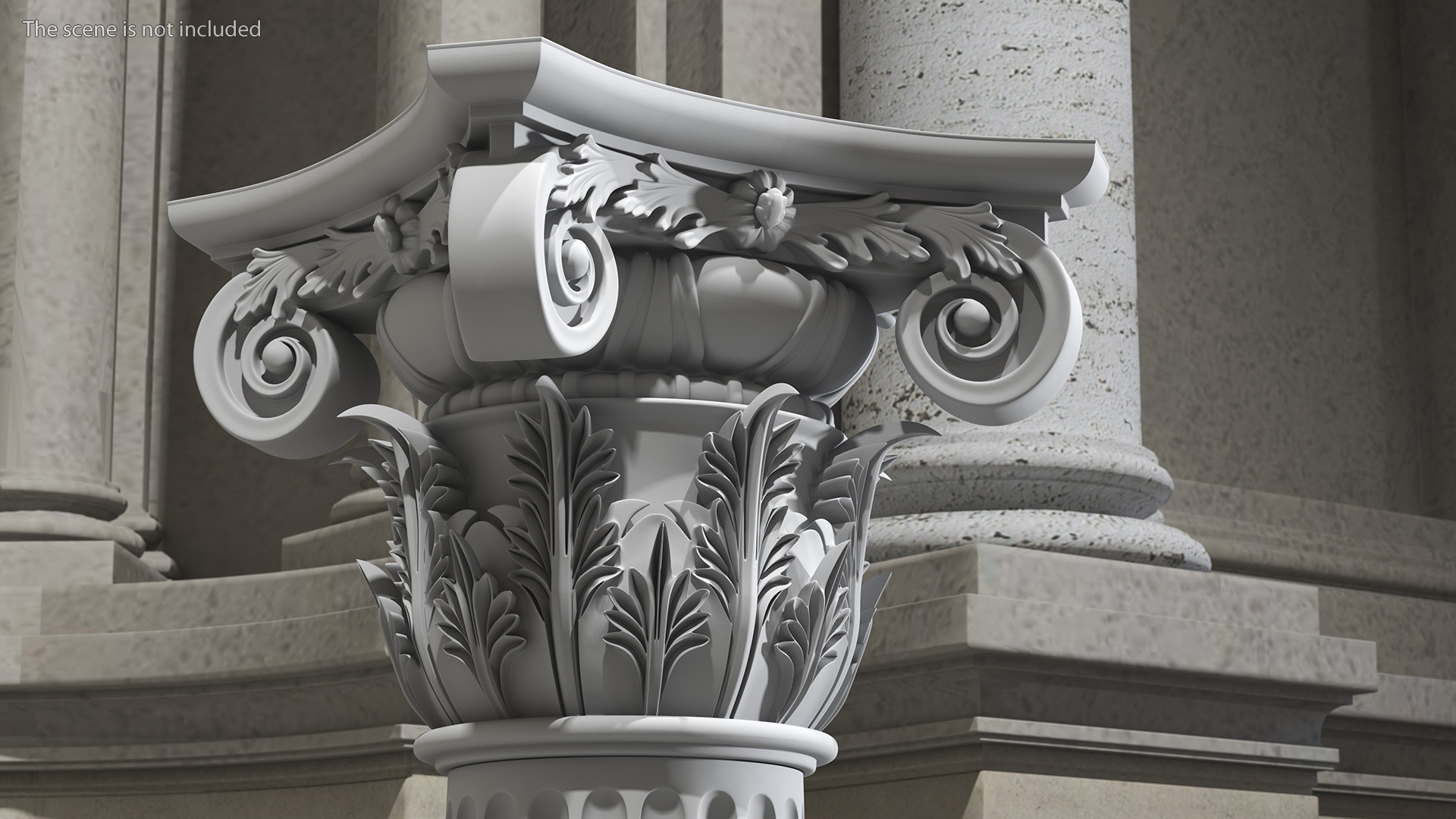 Composite Order Pedestal 3D model