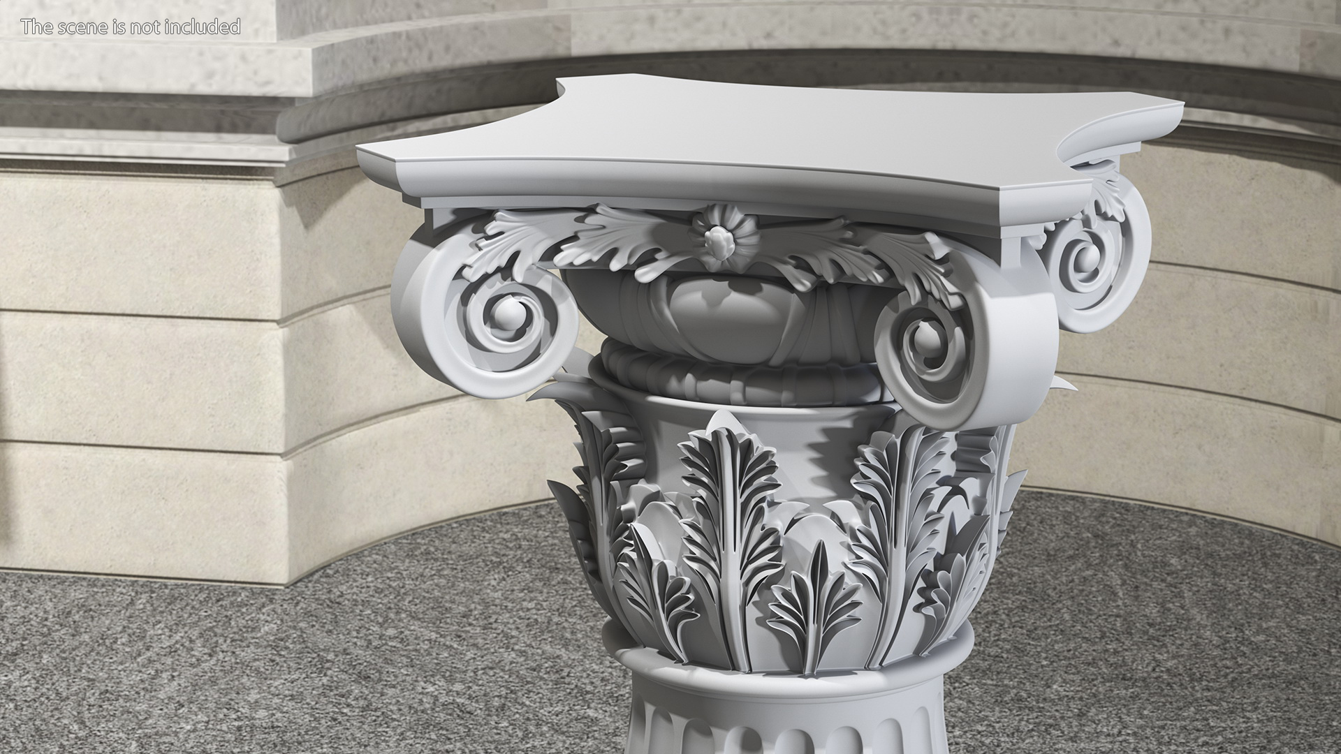 Composite Order Pedestal 3D model