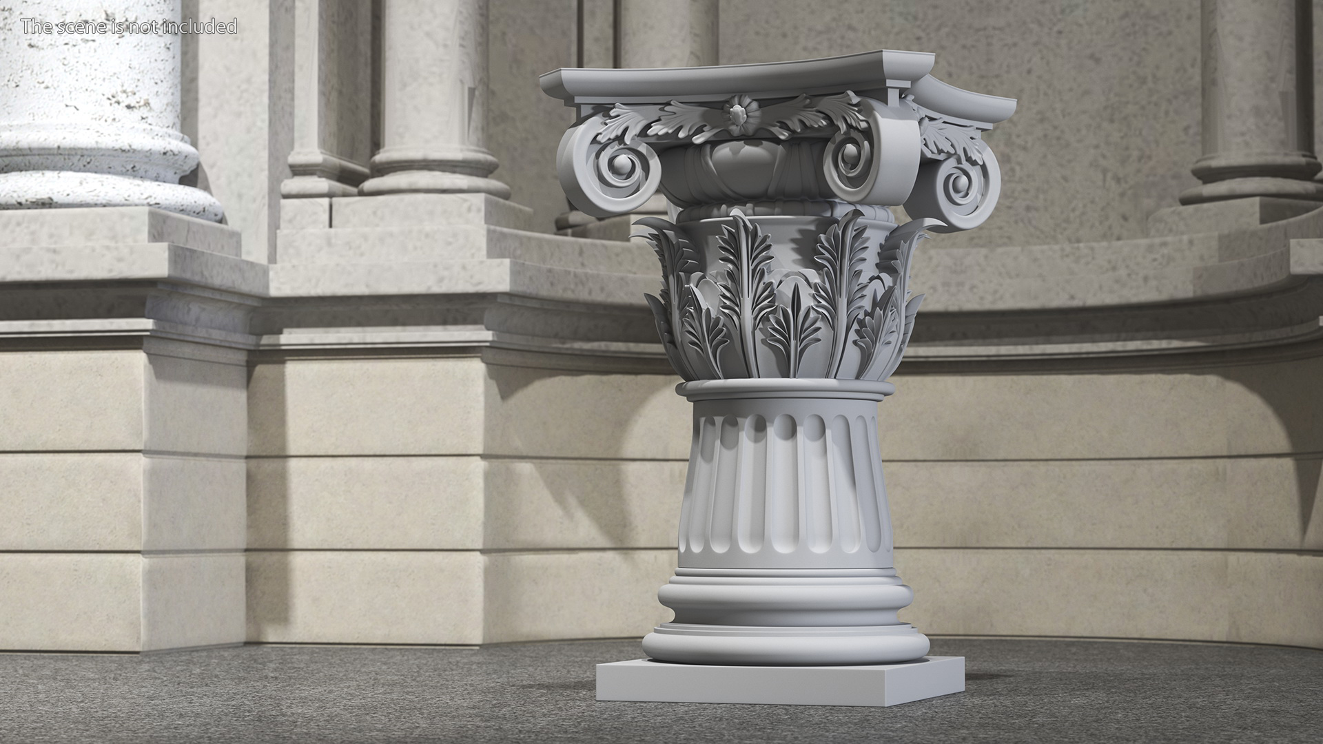 Composite Order Pedestal 3D model
