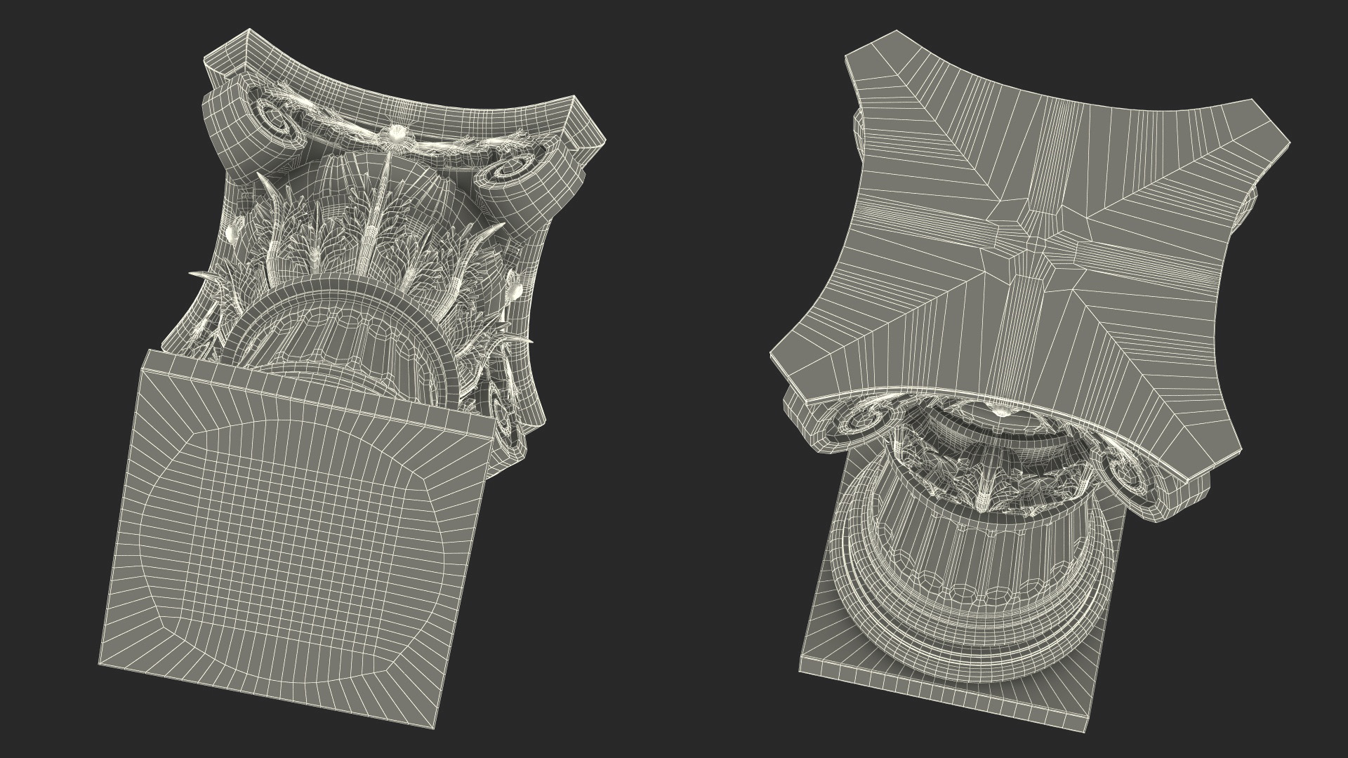 Composite Order Pedestal 3D model