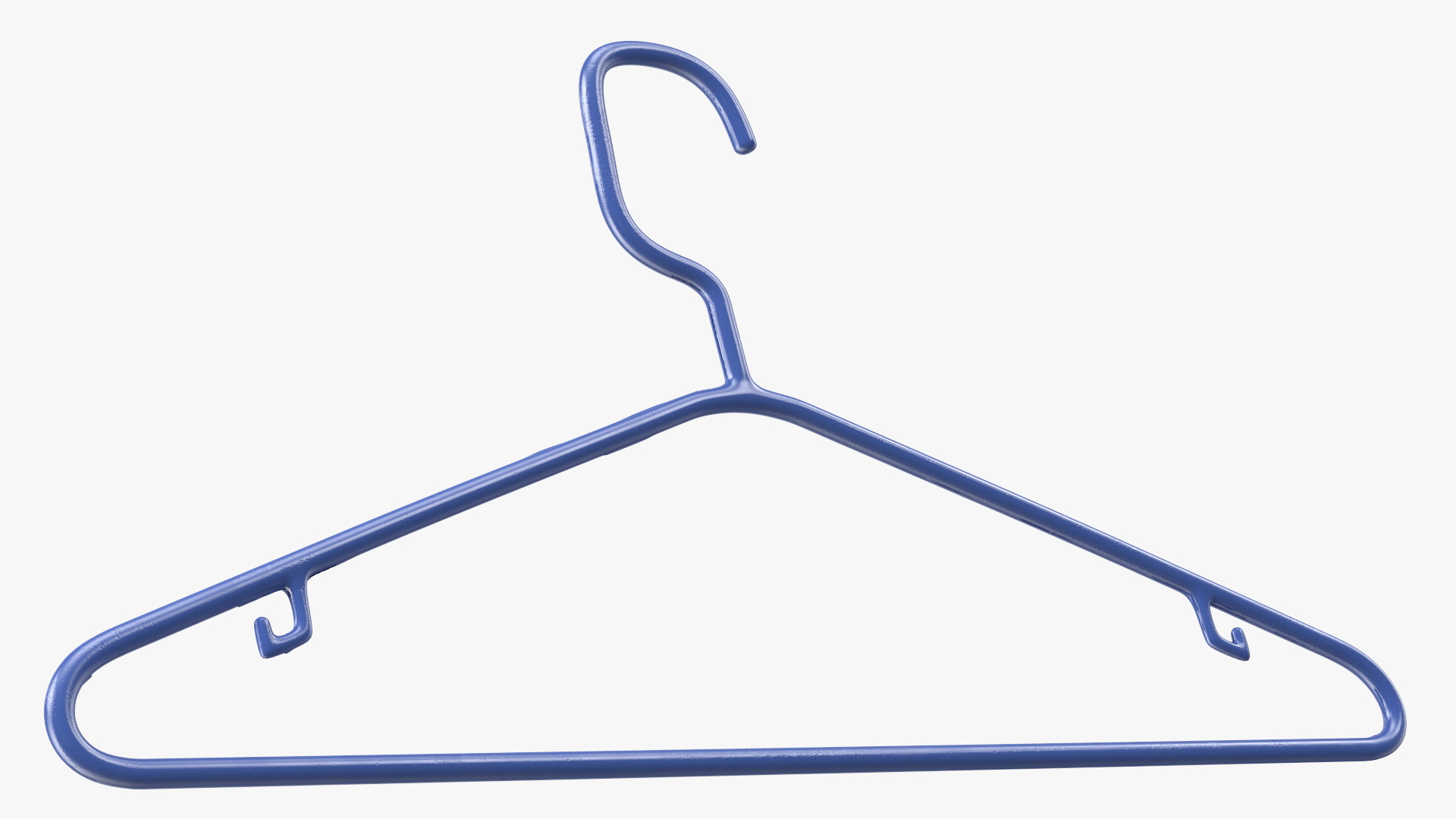 3D model Plastic Tubular Hanger for Wardrobe Blue