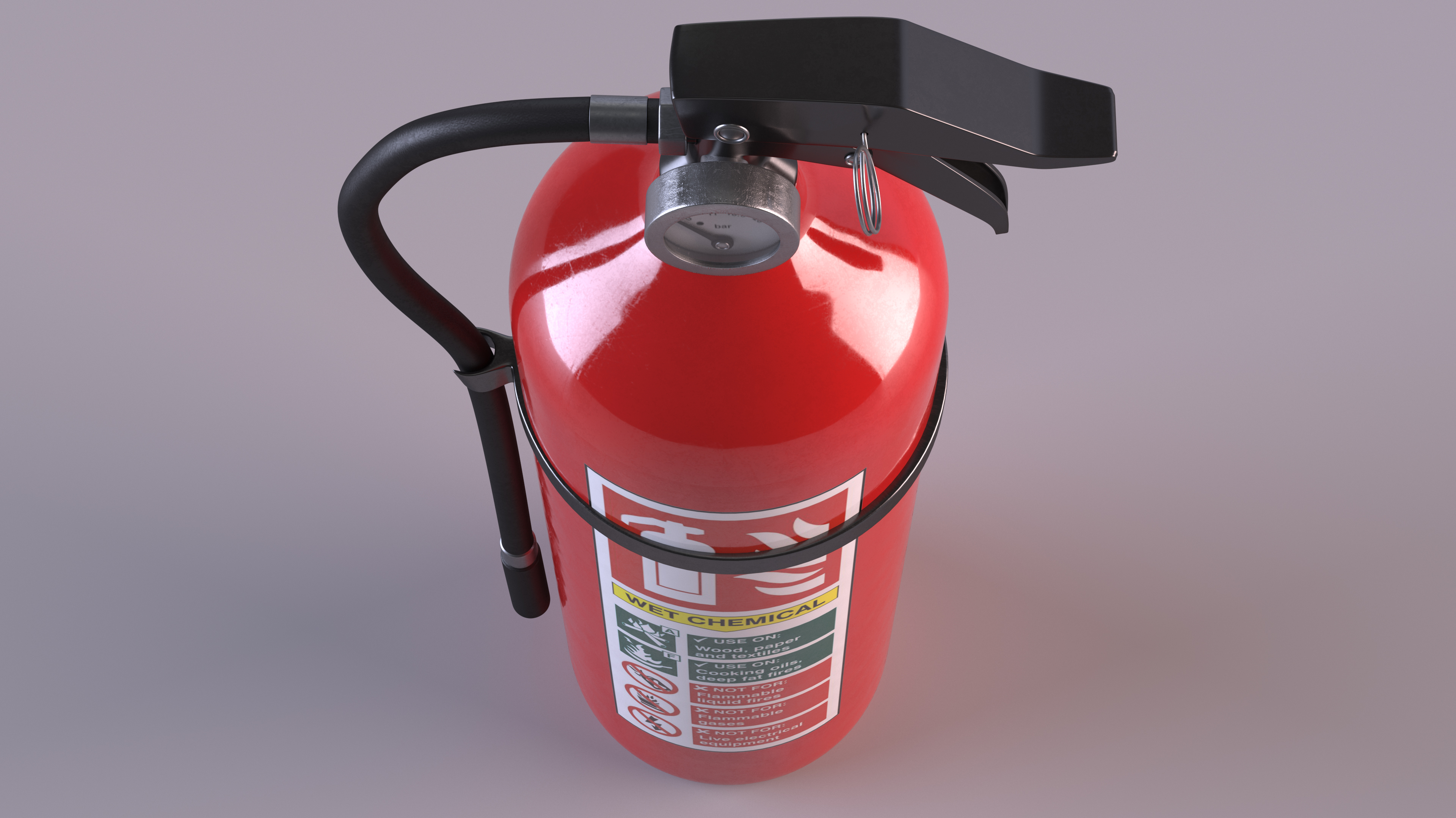 3D Chemical Fire Extinguisher