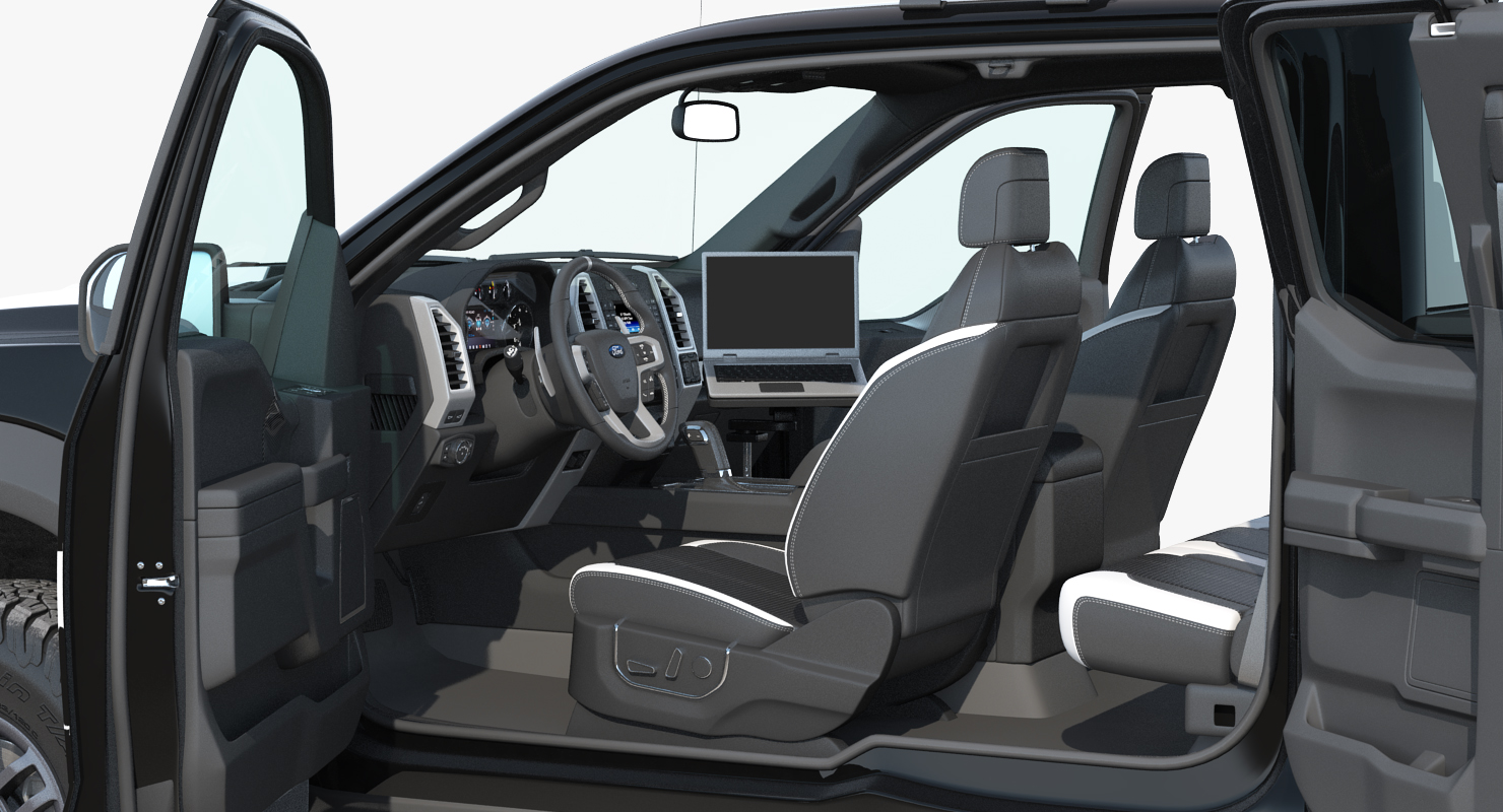 Ford F150 Raptor Police Interceptor Unit Rigged 3D