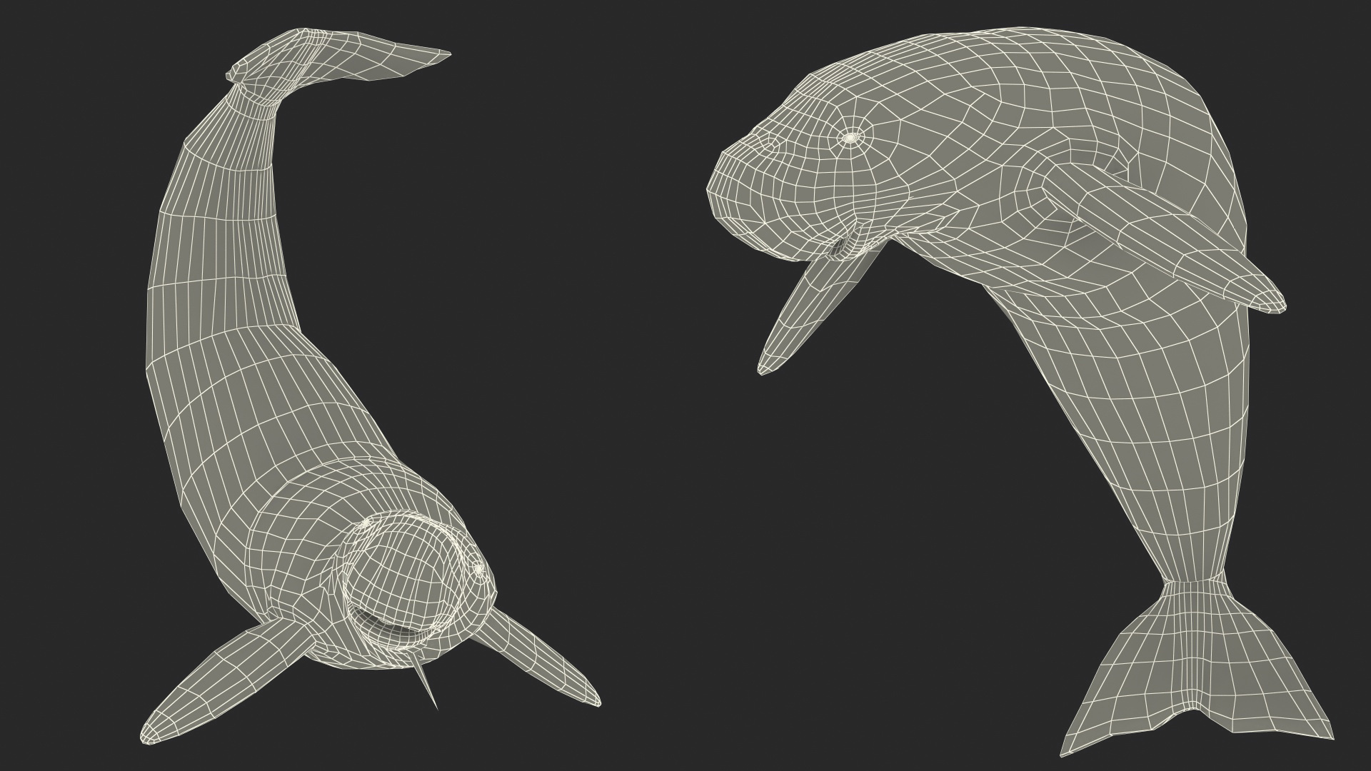 3D Dugong Rigged model