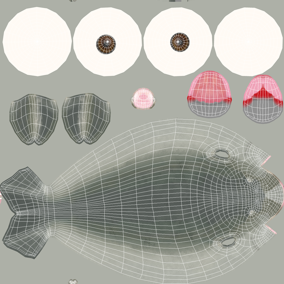 3D Dugong Rigged model