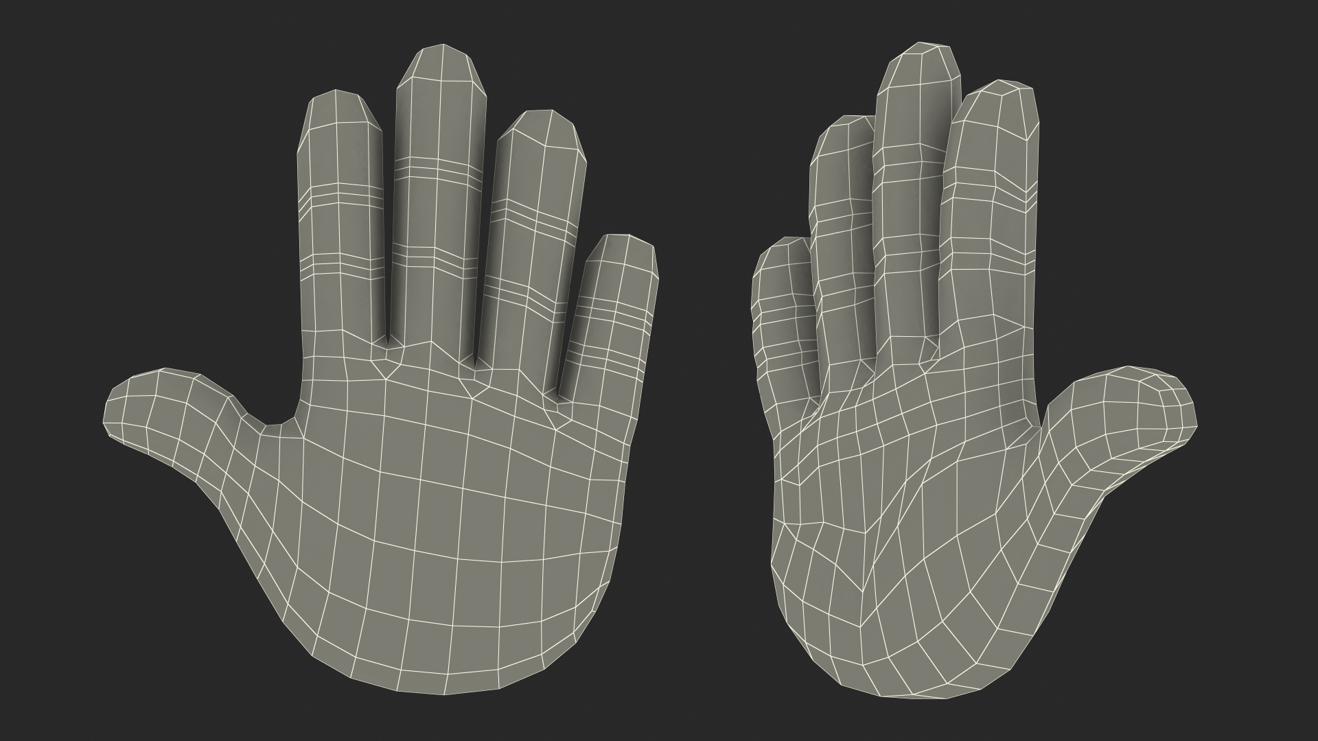Raised Hand Emoji 3D