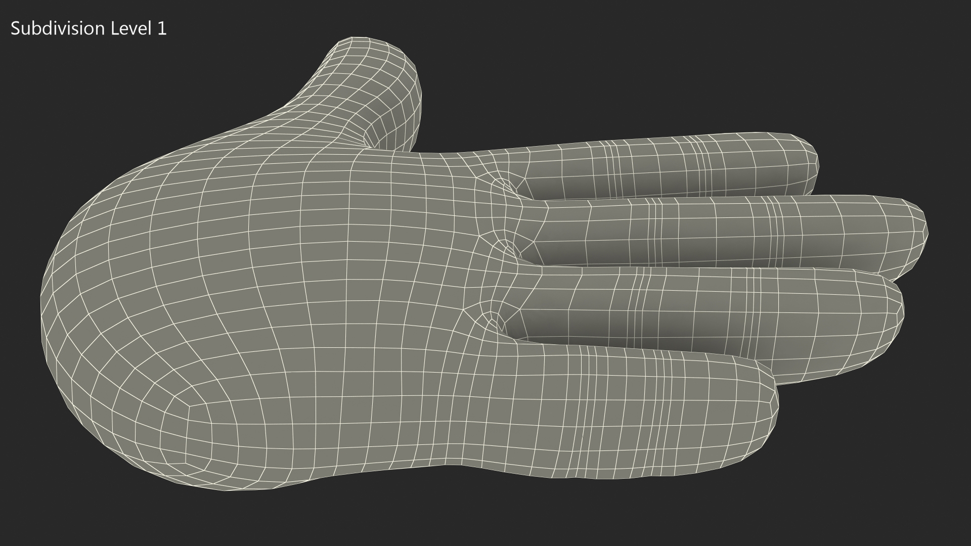 Raised Hand Emoji 3D