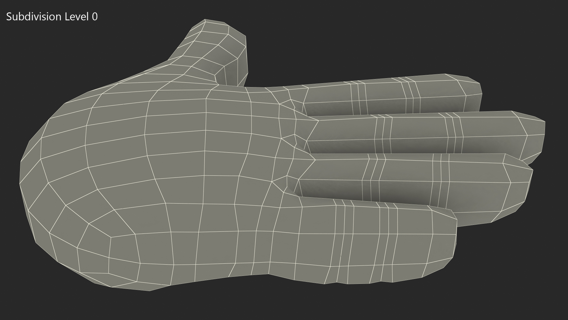 Raised Hand Emoji 3D