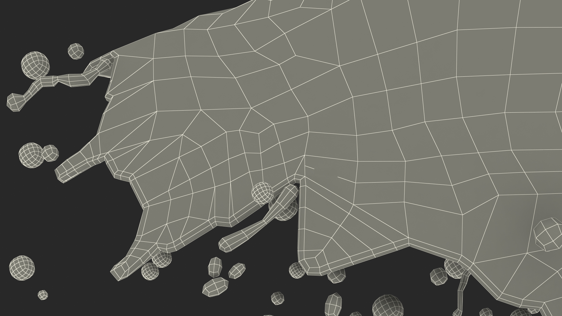 3D model Soap Bubble Burst Stage 6
