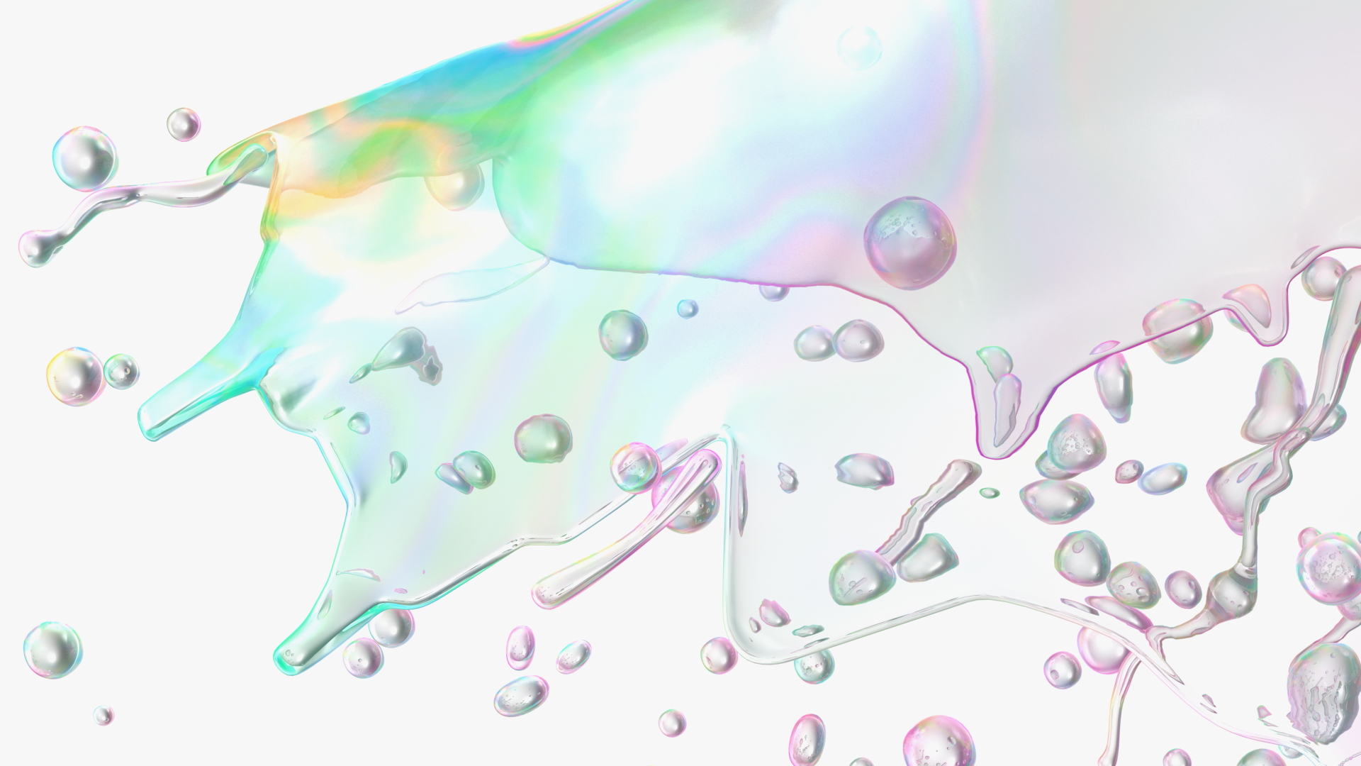 3D model Soap Bubble Burst Stage 6