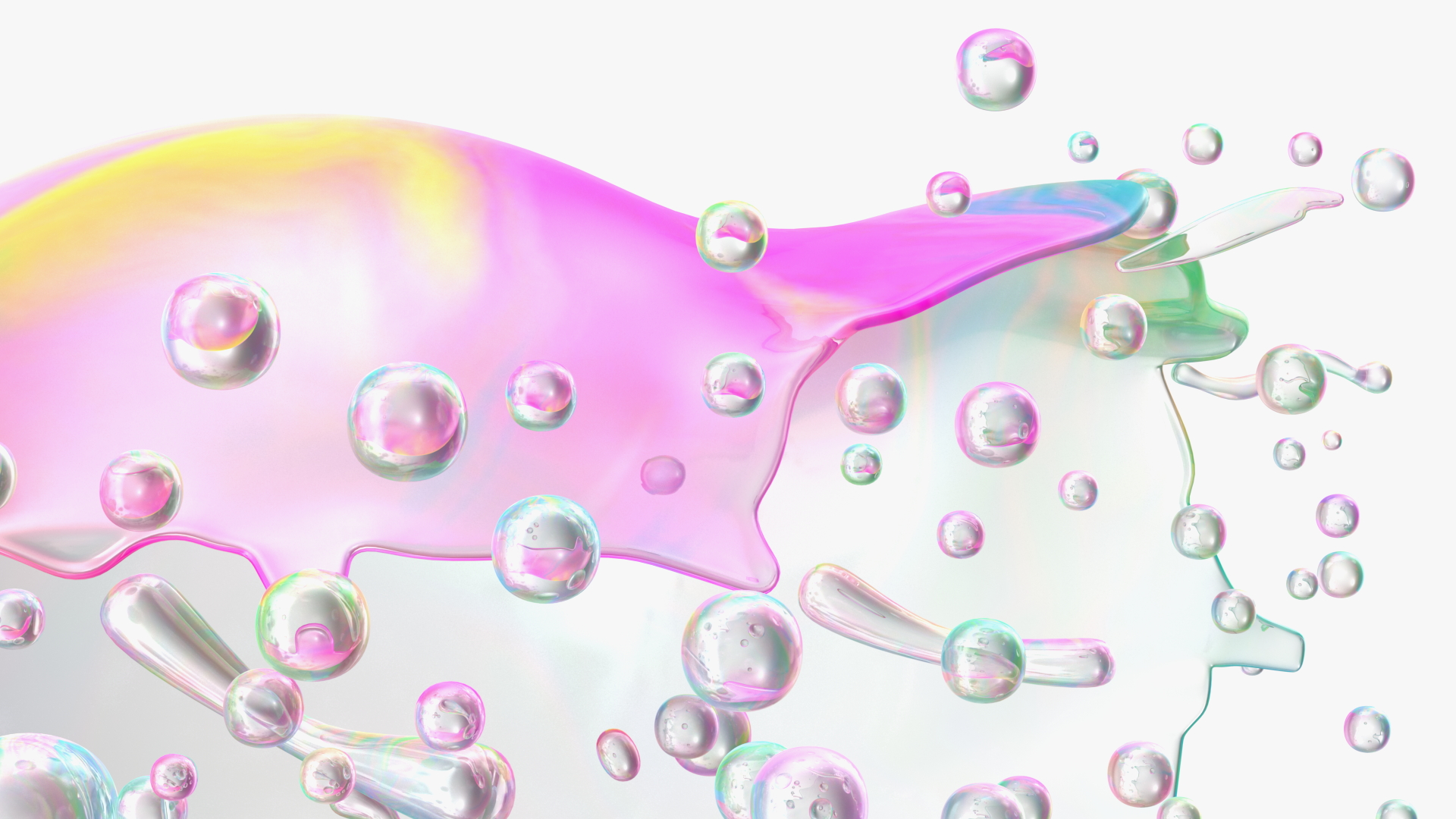 3D model Soap Bubble Burst Stage 6