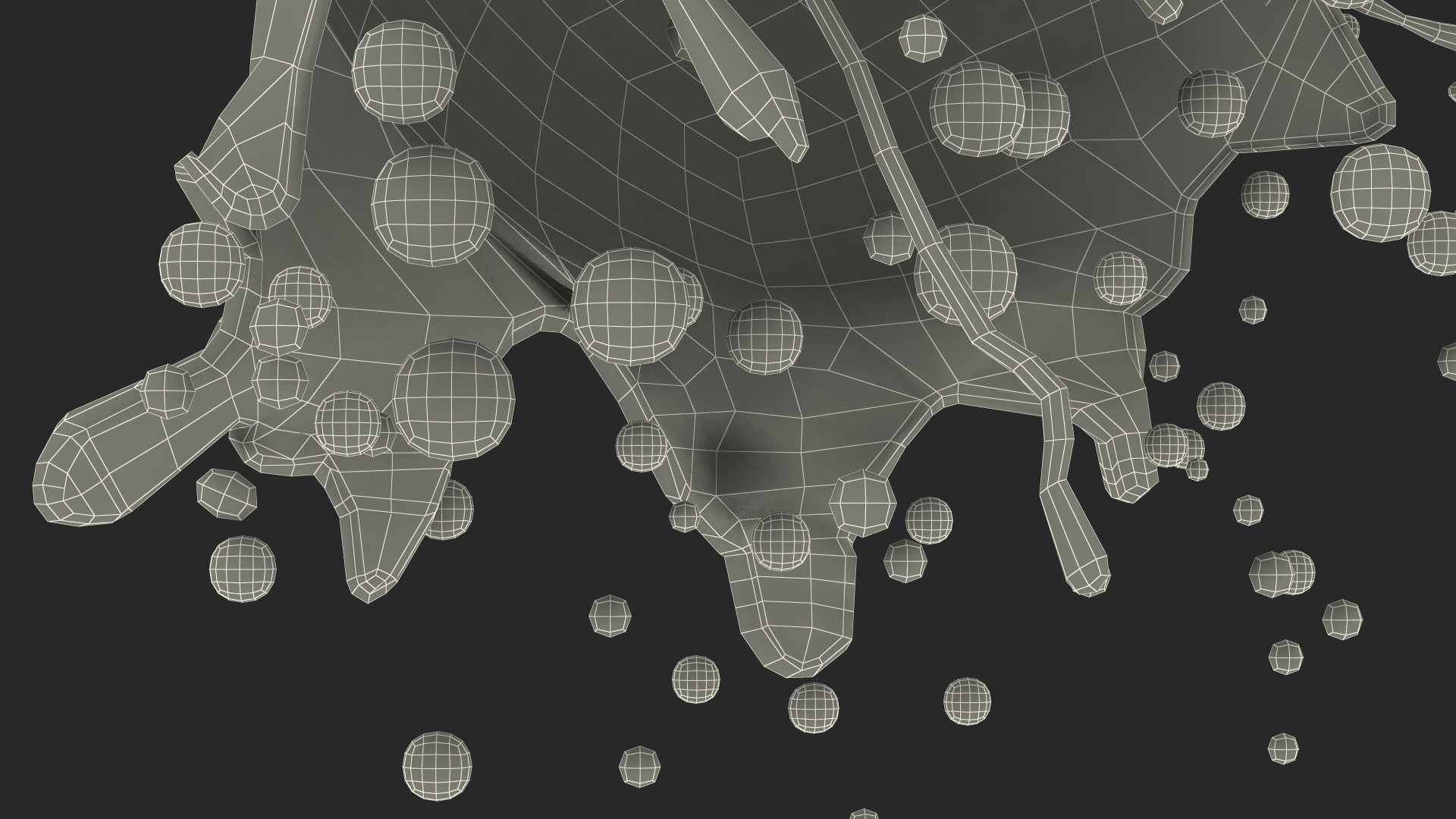3D model Soap Bubble Burst Stage 6