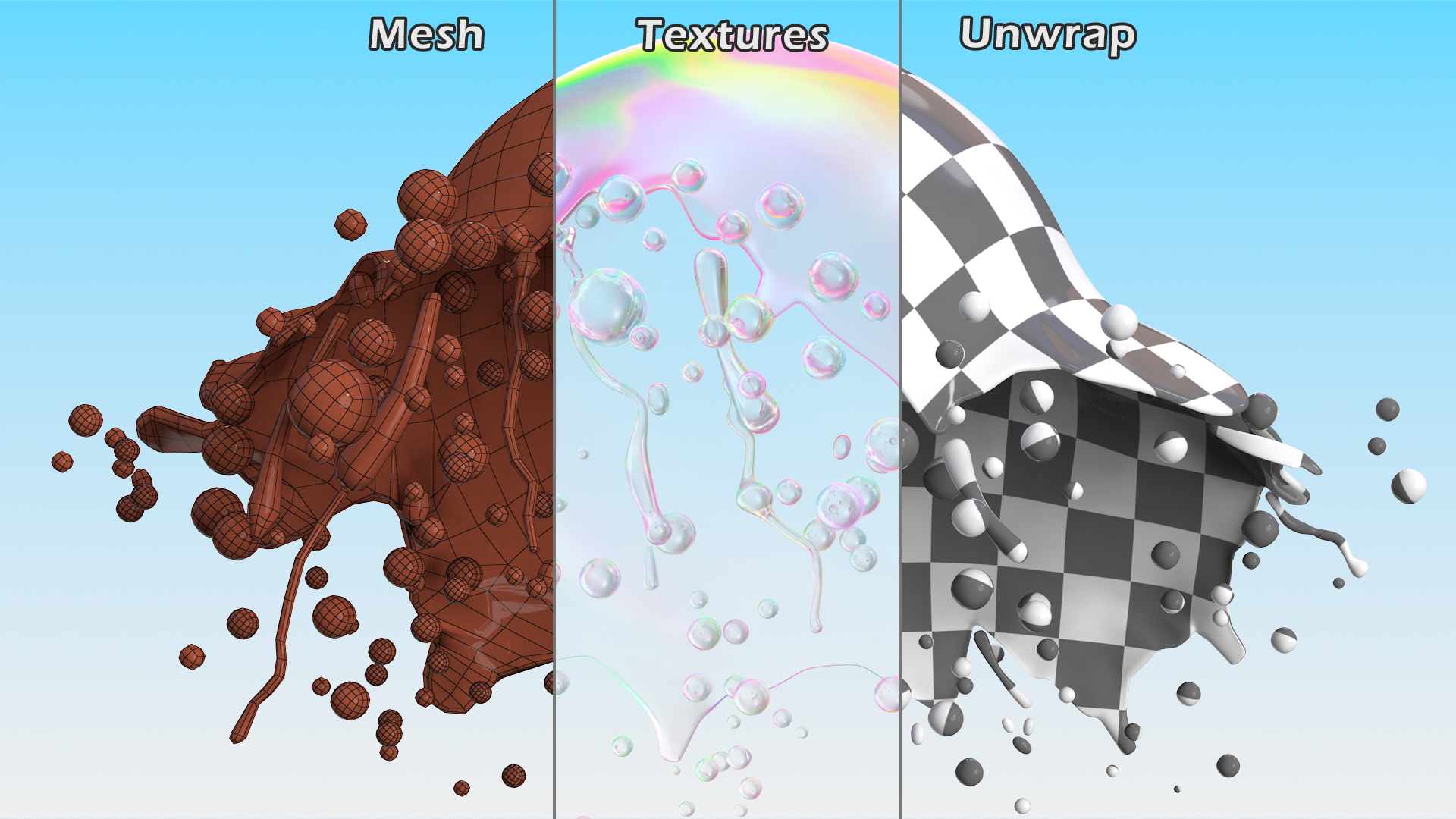 3D model Soap Bubble Burst Stage 6