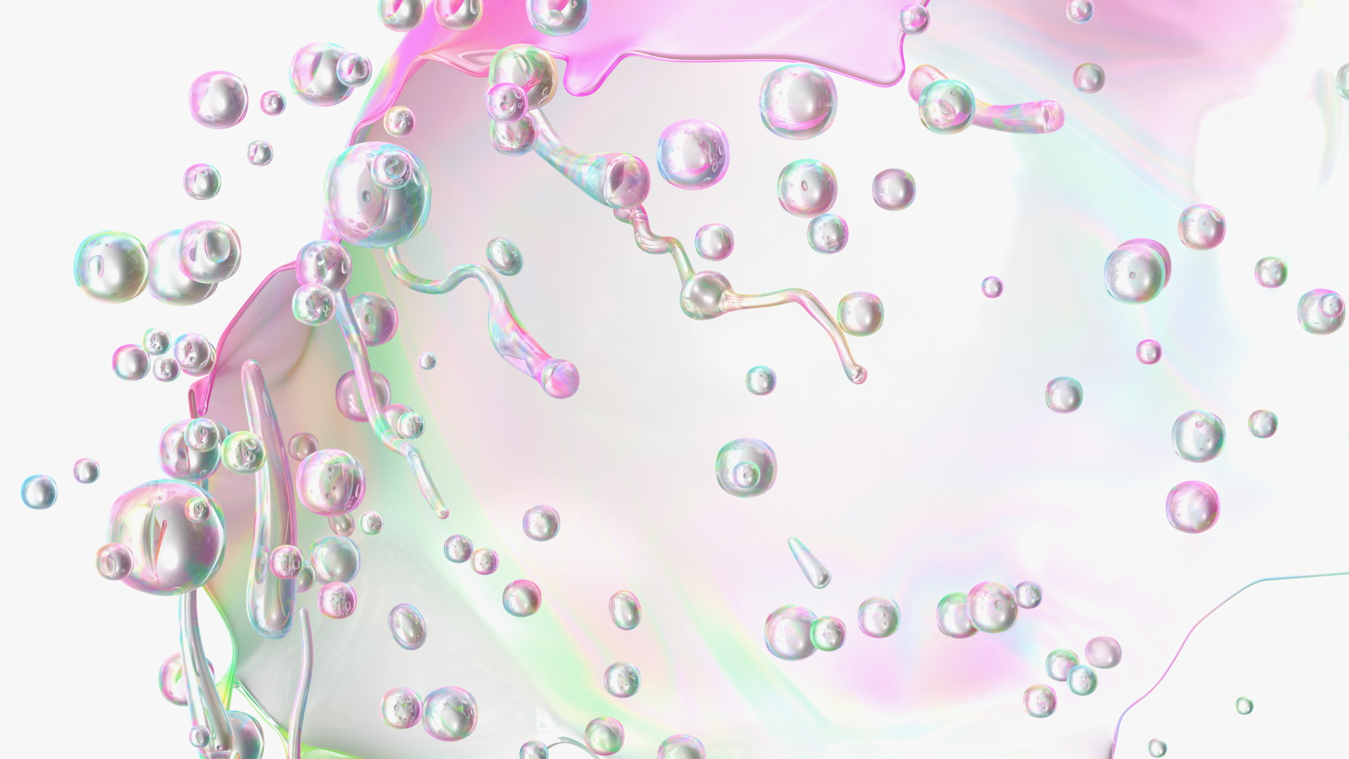 3D model Soap Bubble Burst Stage 6