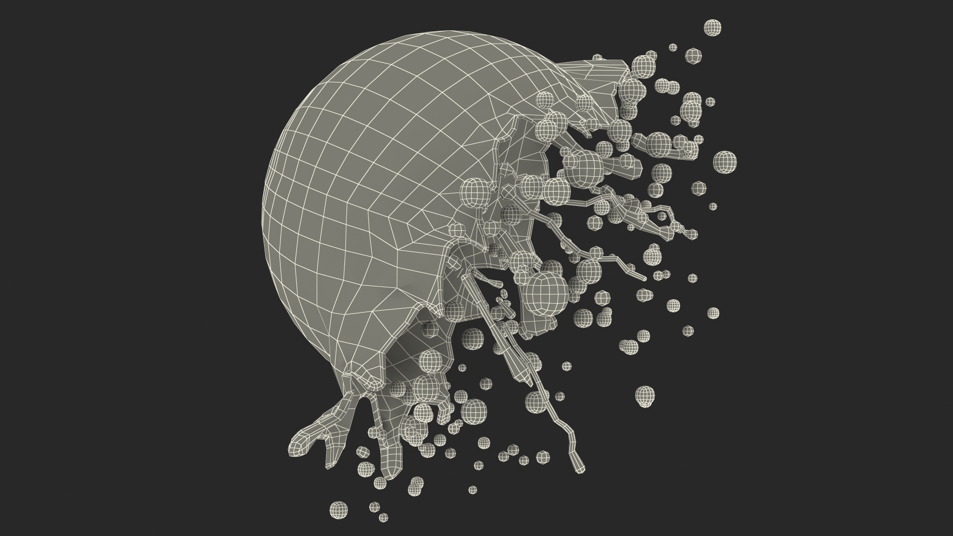 3D model Soap Bubble Burst Stage 6