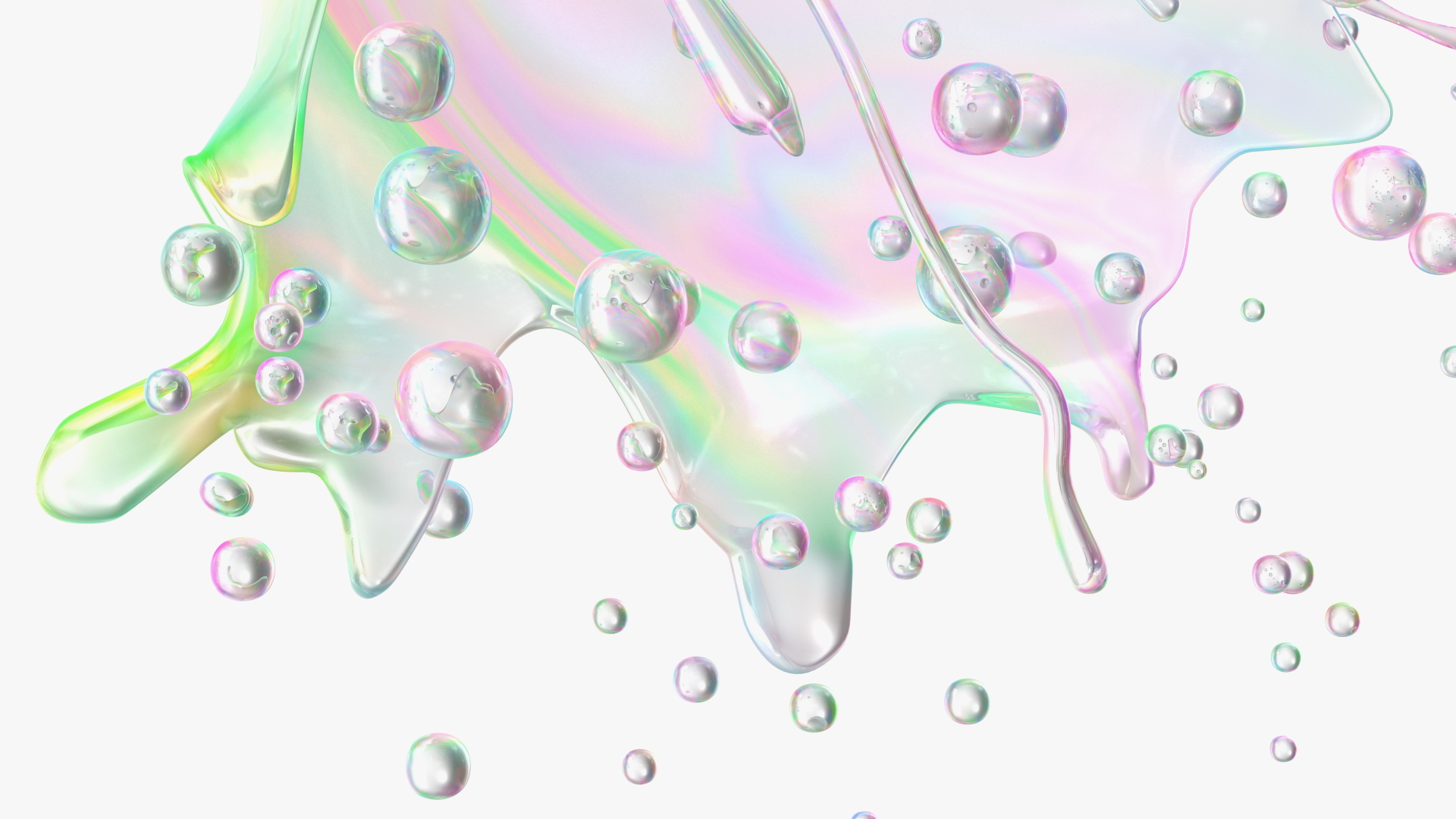 3D model Soap Bubble Burst Stage 6