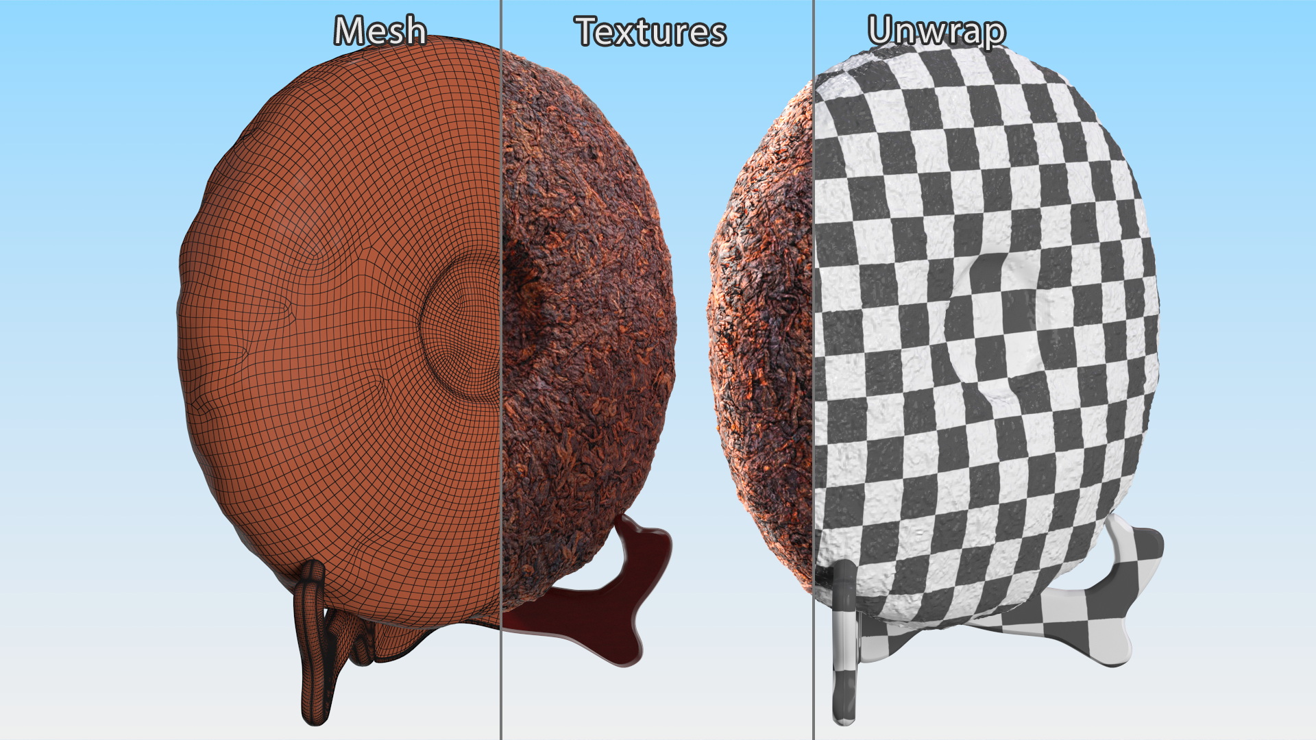 3D model Ripe Premium Puer Tea on Stand