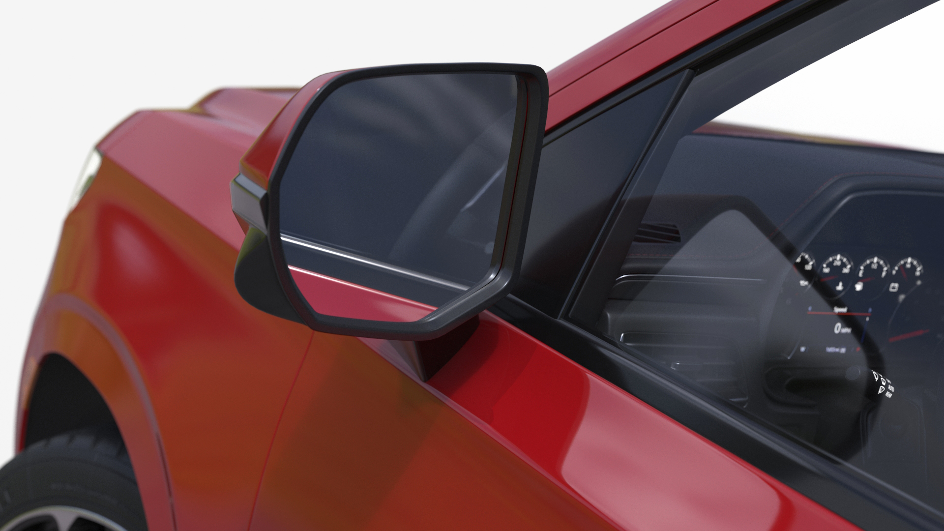 3D model Red SUV Chevrolet Tahoe 2024 Rigged