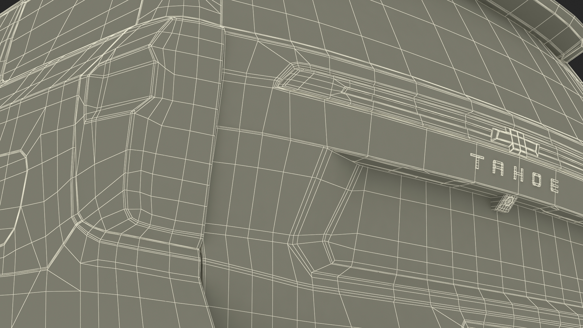 3D model Red SUV Chevrolet Tahoe 2024 Rigged