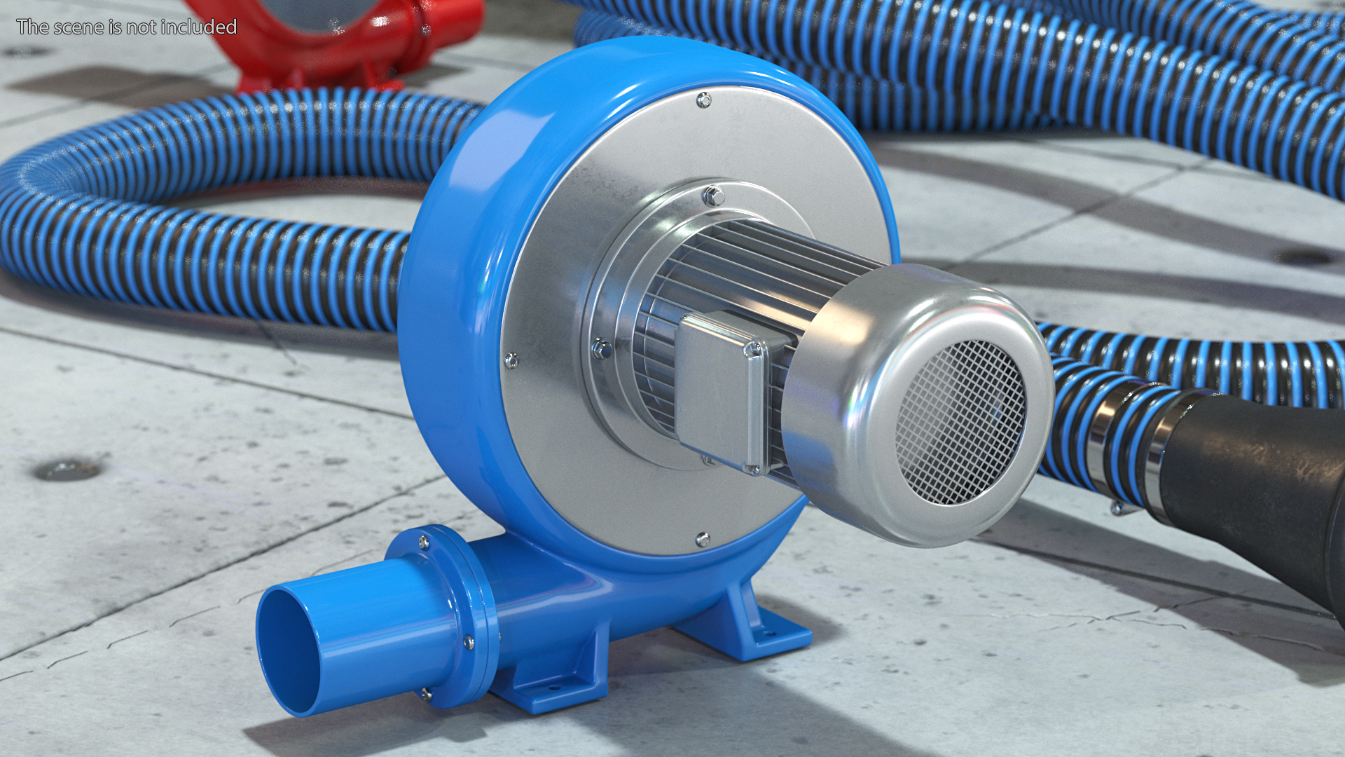 3D Turbine Air Blower model