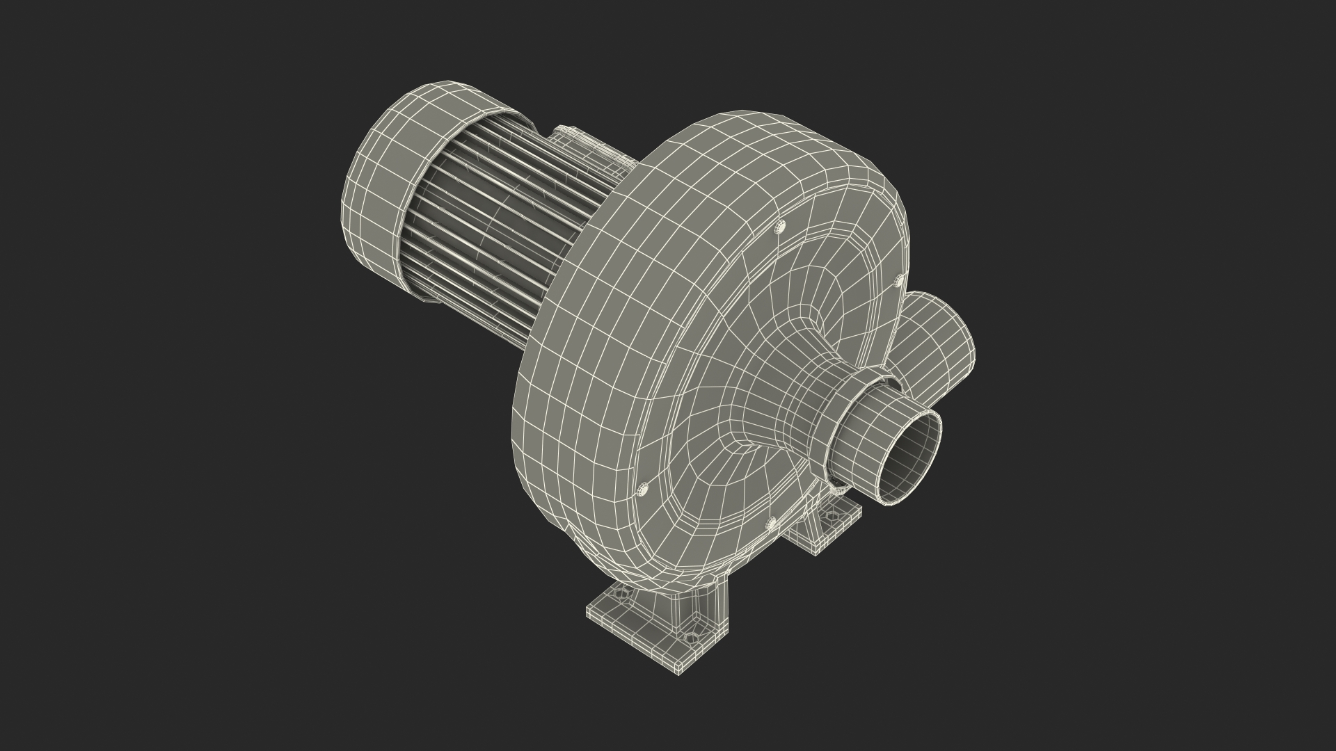 3D Turbine Air Blower model
