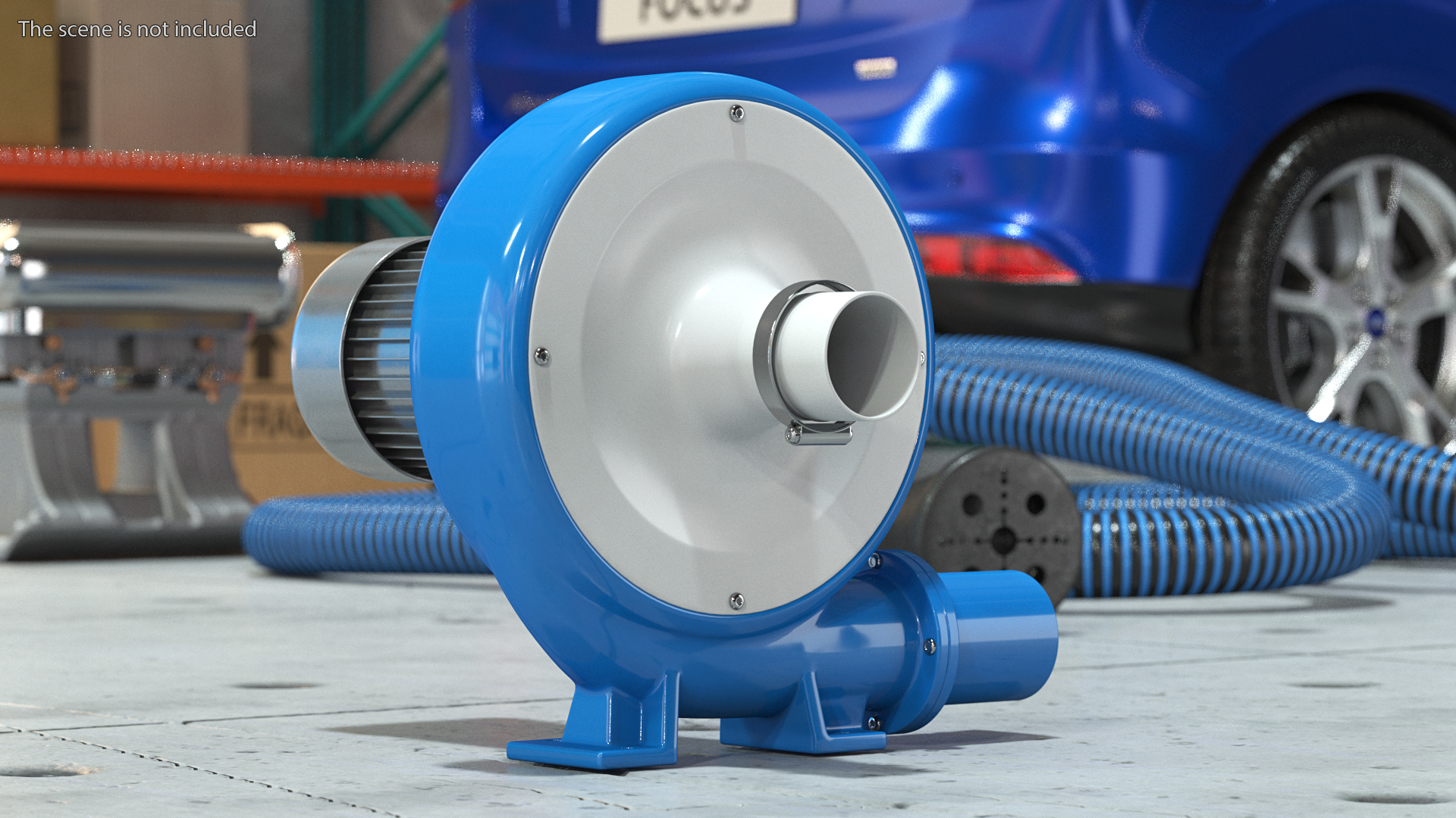 3D Turbine Air Blower model
