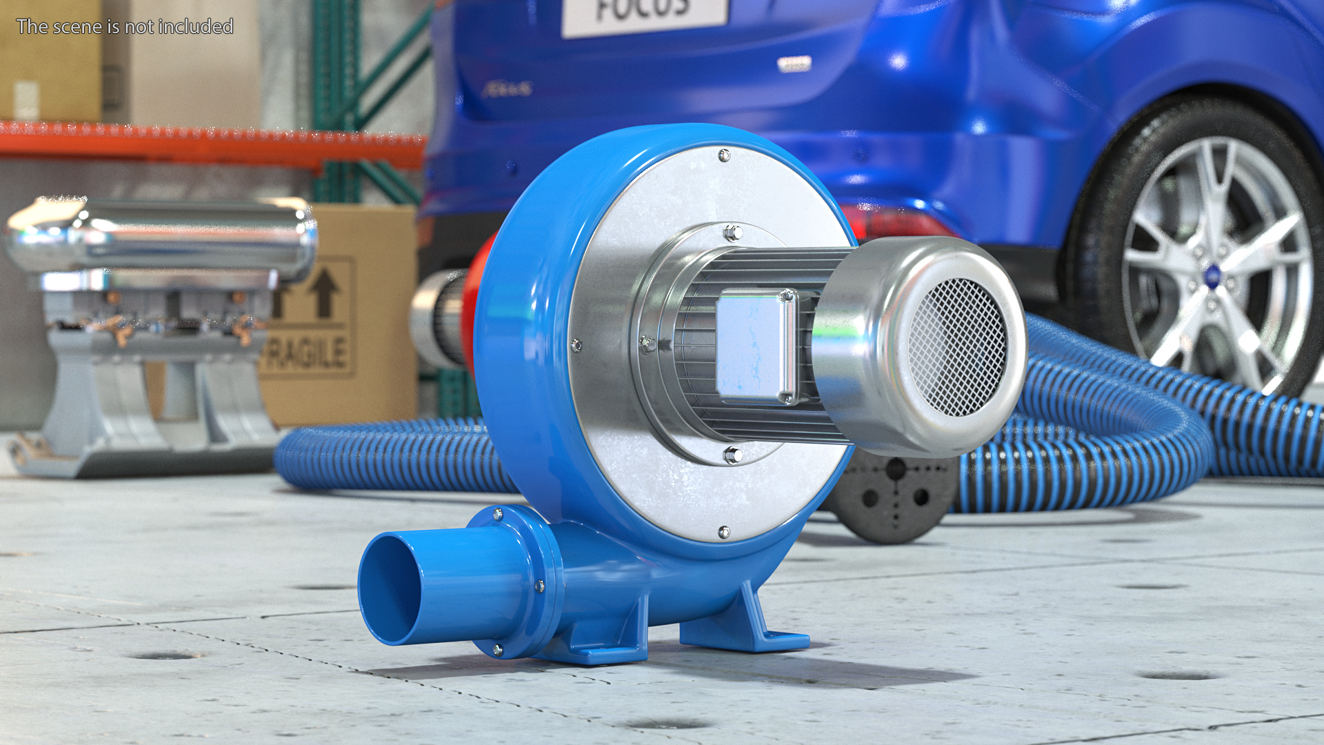 3D Turbine Air Blower model