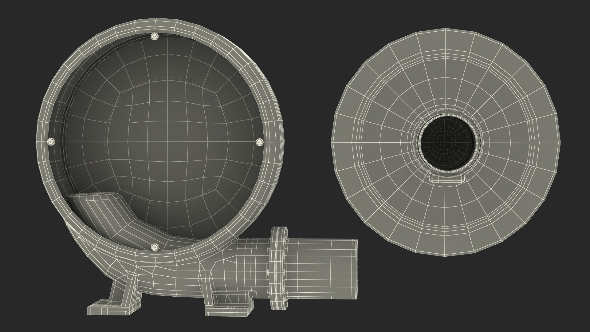 3D Turbine Air Blower model