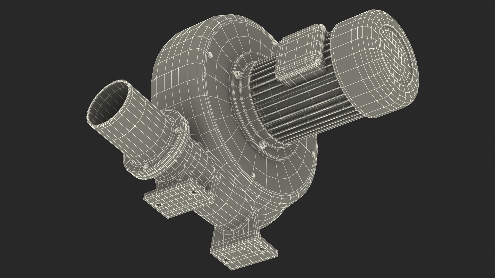 3D Turbine Air Blower model