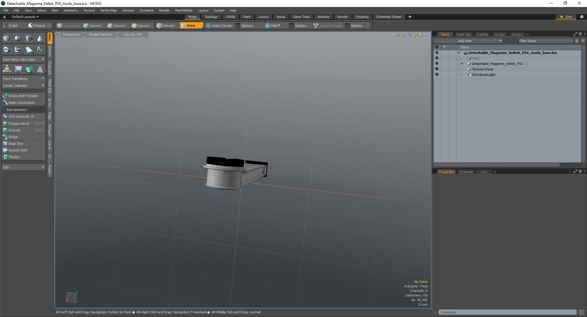 3D model Detachable Magazine Keltek P50