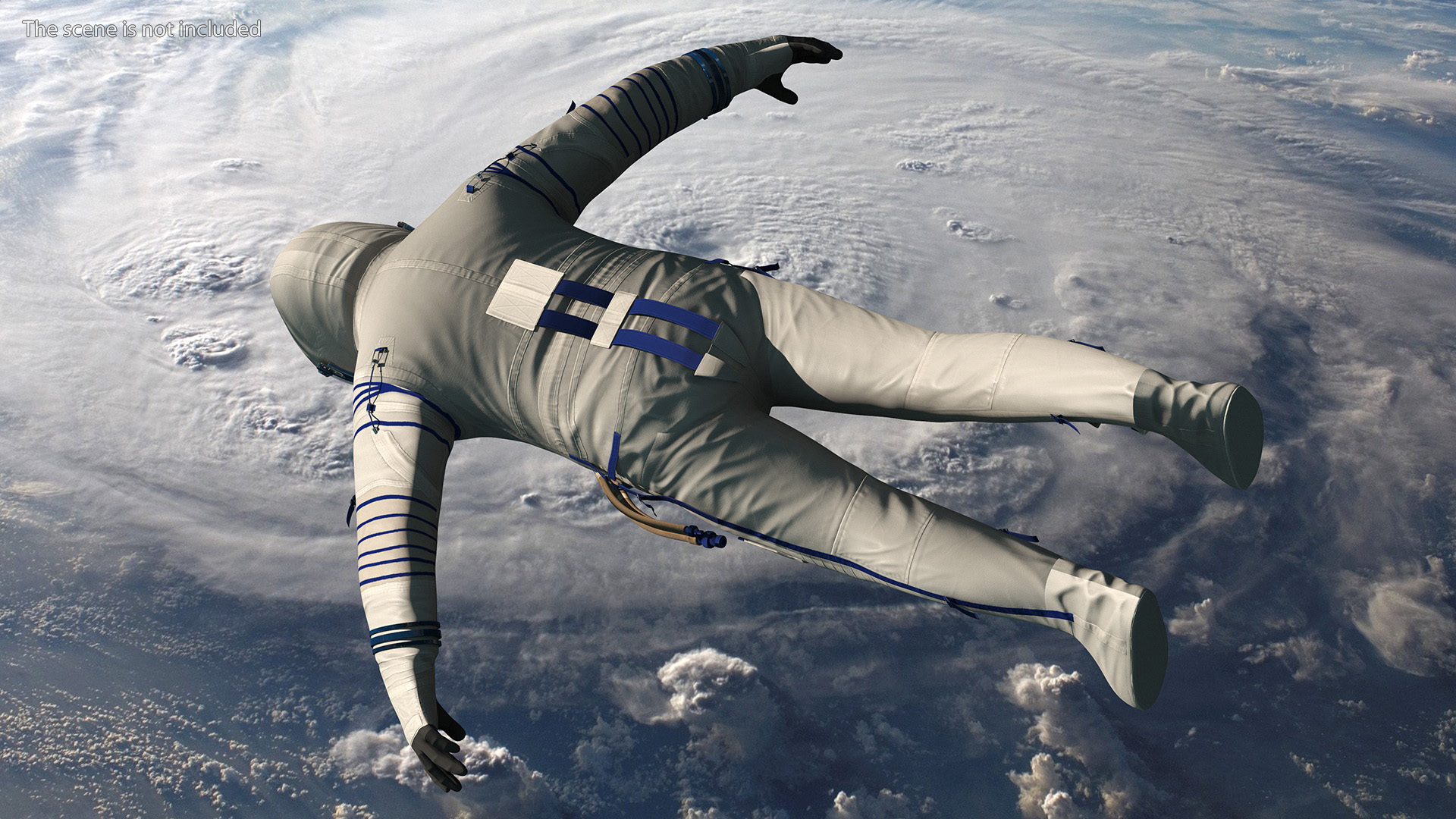 3D Astronaut Wears a Russian Sokol Suit KV2 Rigged for Maya