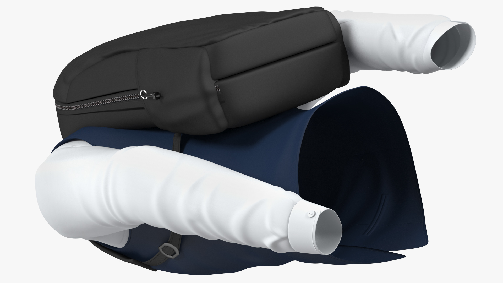 3D model School Vest with Bag