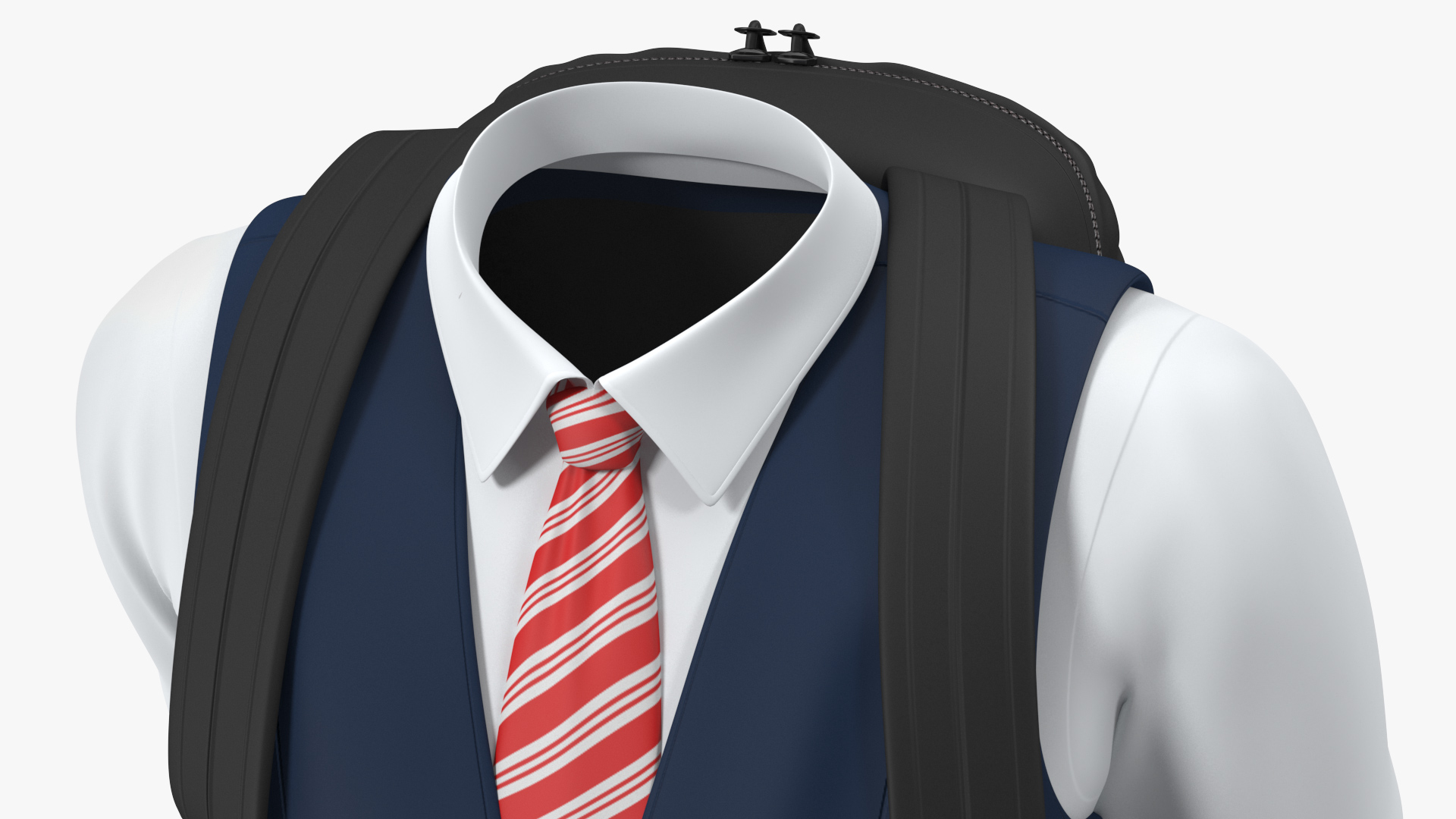 3D model School Vest with Bag