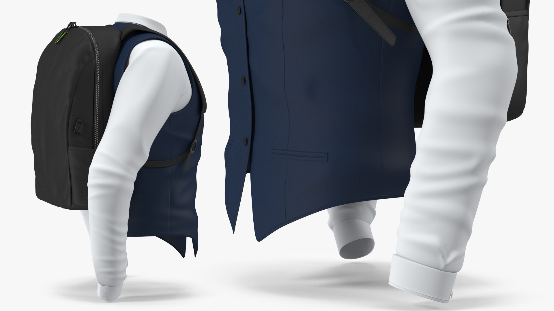 3D model School Vest with Bag