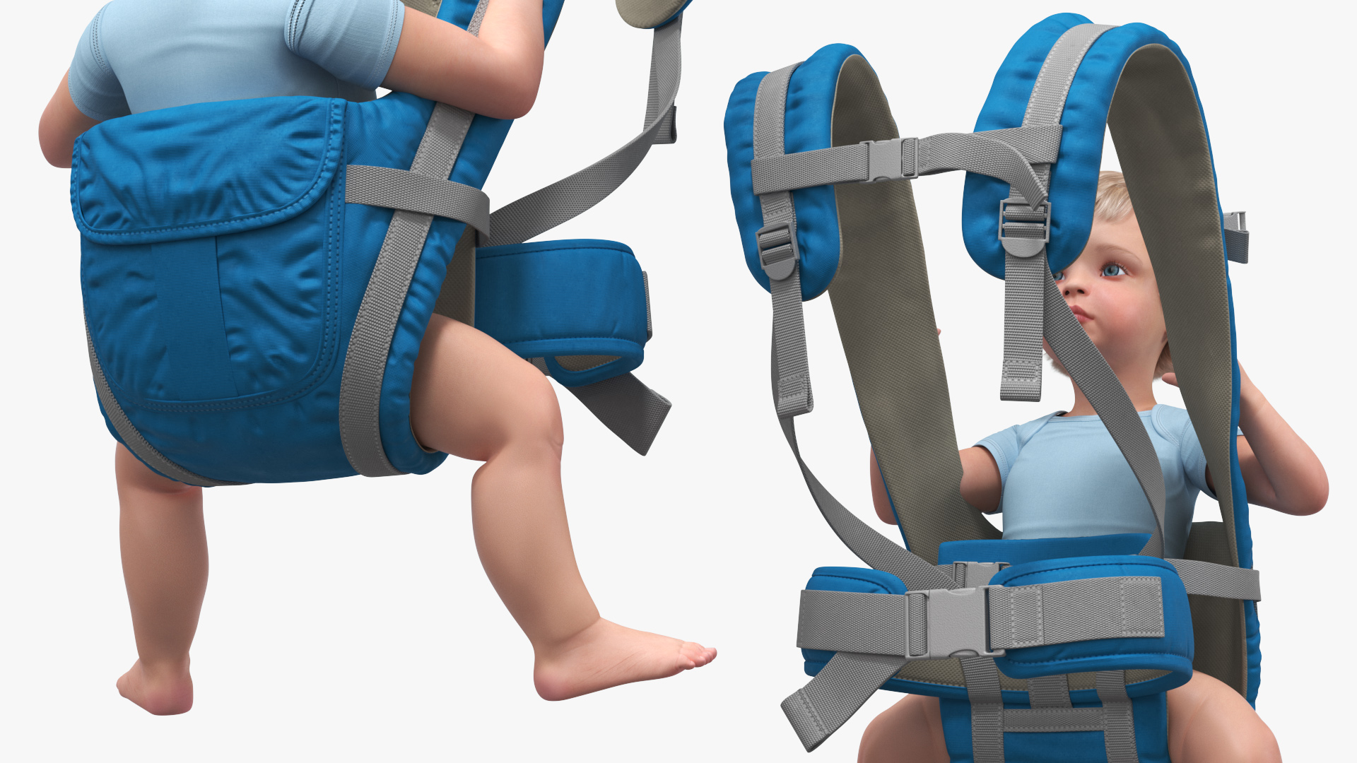 3D model Toddler in Convertible Baby Carrier