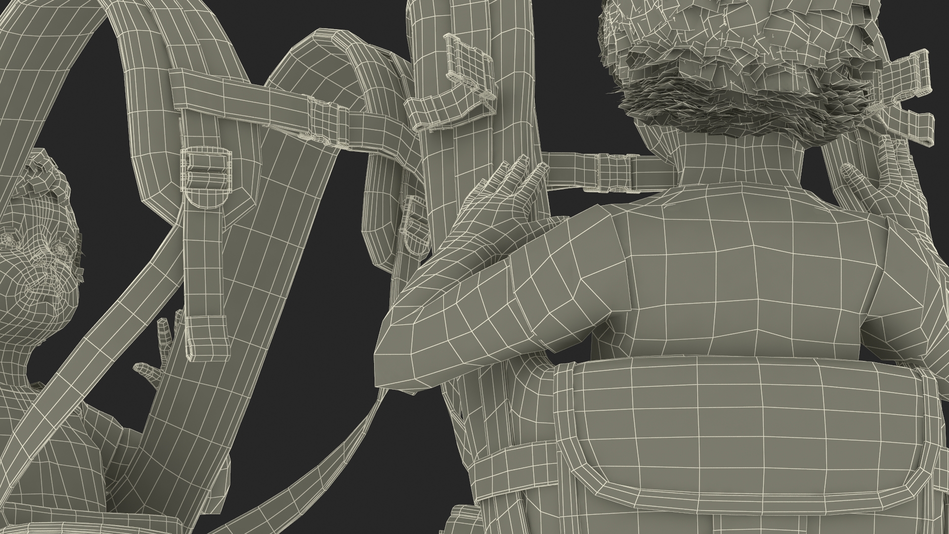 3D model Toddler in Convertible Baby Carrier