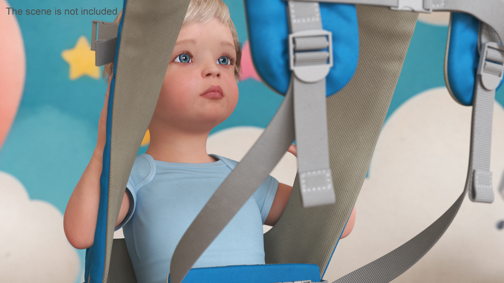 3D model Toddler in Convertible Baby Carrier