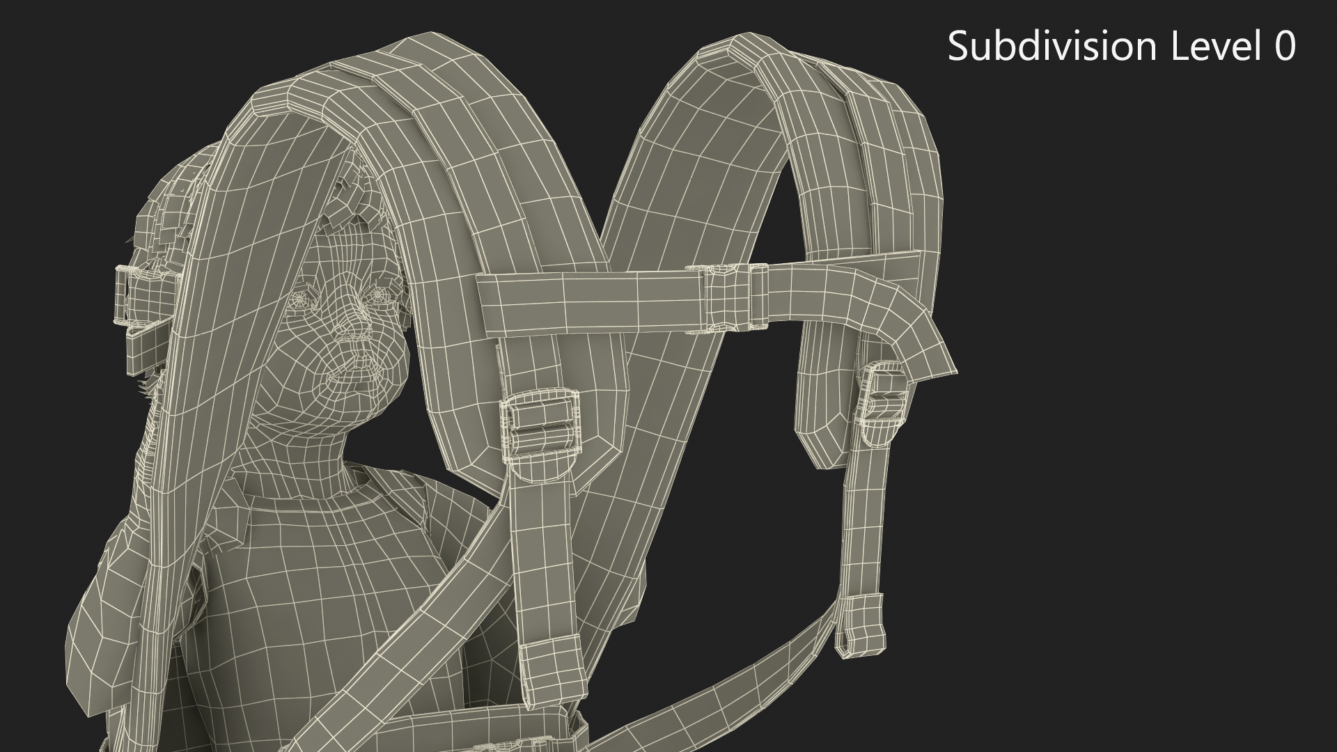 3D model Toddler in Convertible Baby Carrier