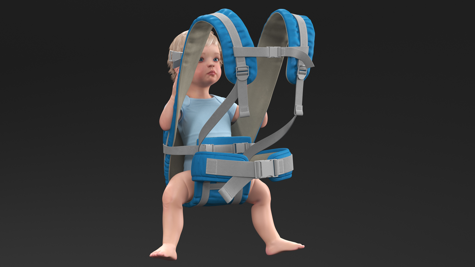 3D model Toddler in Convertible Baby Carrier
