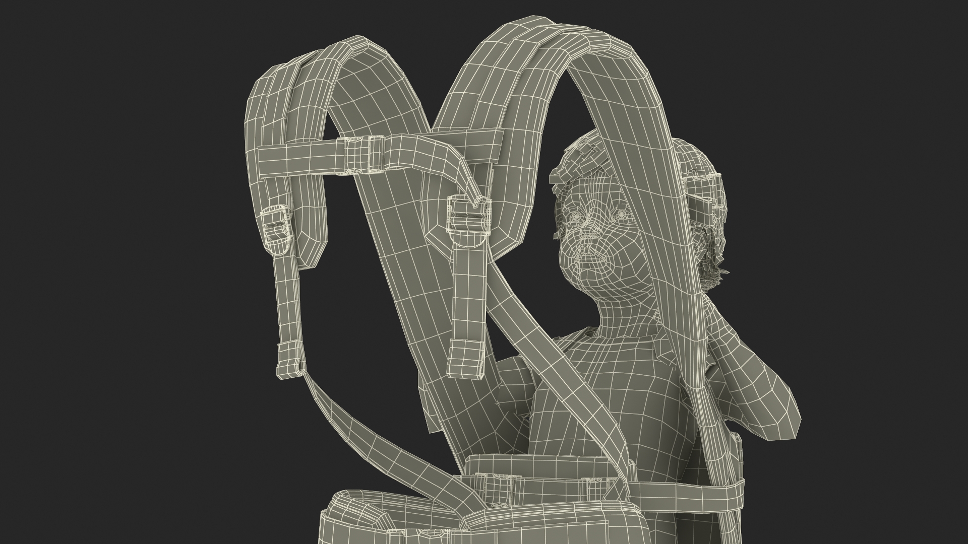 3D model Toddler in Convertible Baby Carrier