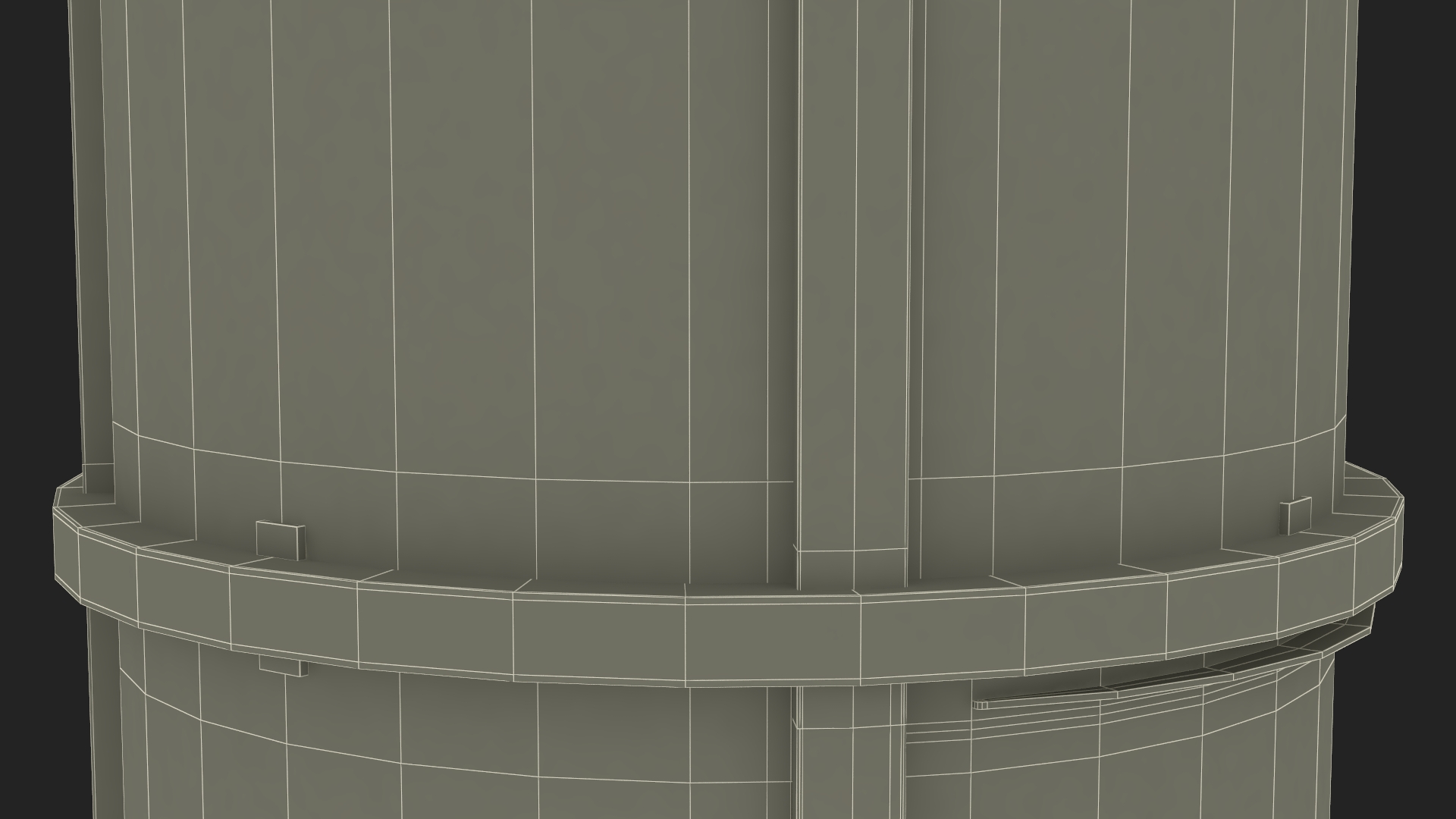 3D Vuelift Glass Elevator White model