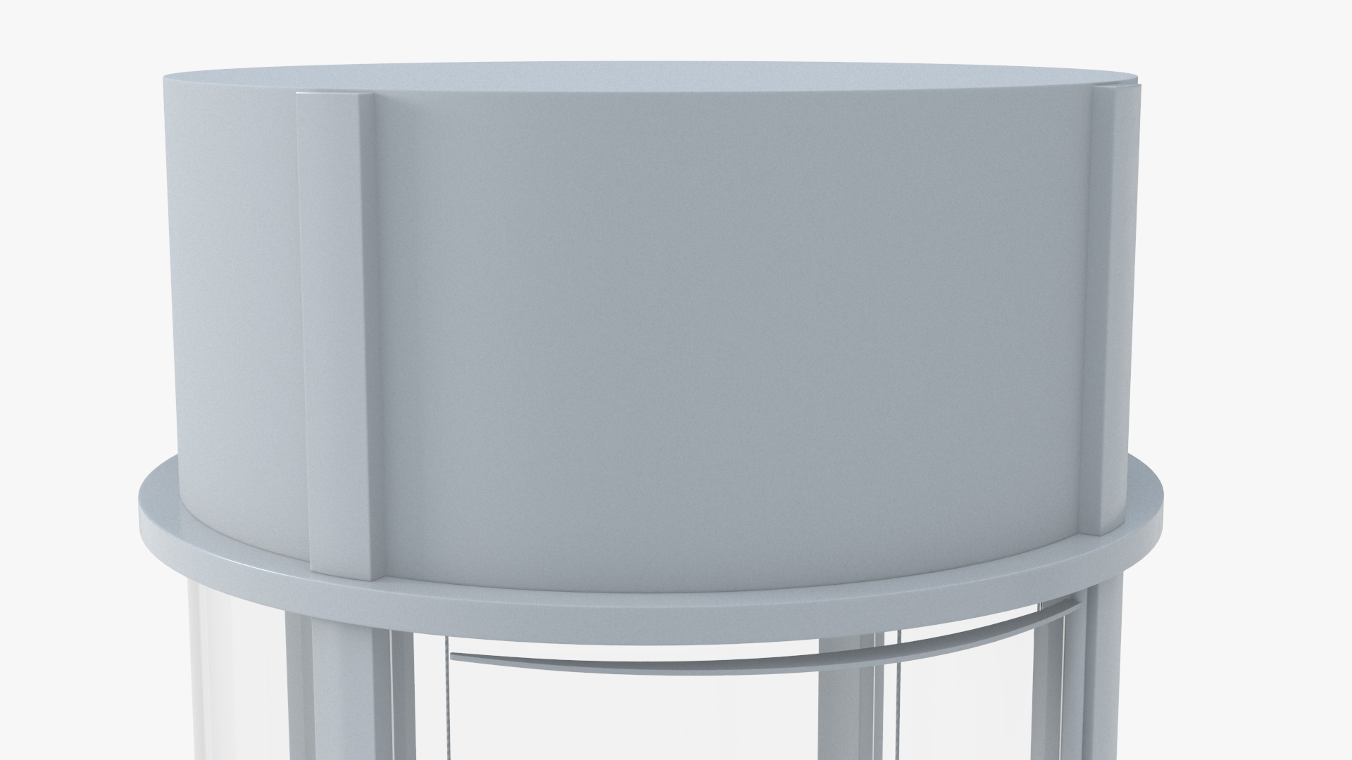 3D Vuelift Glass Elevator White model