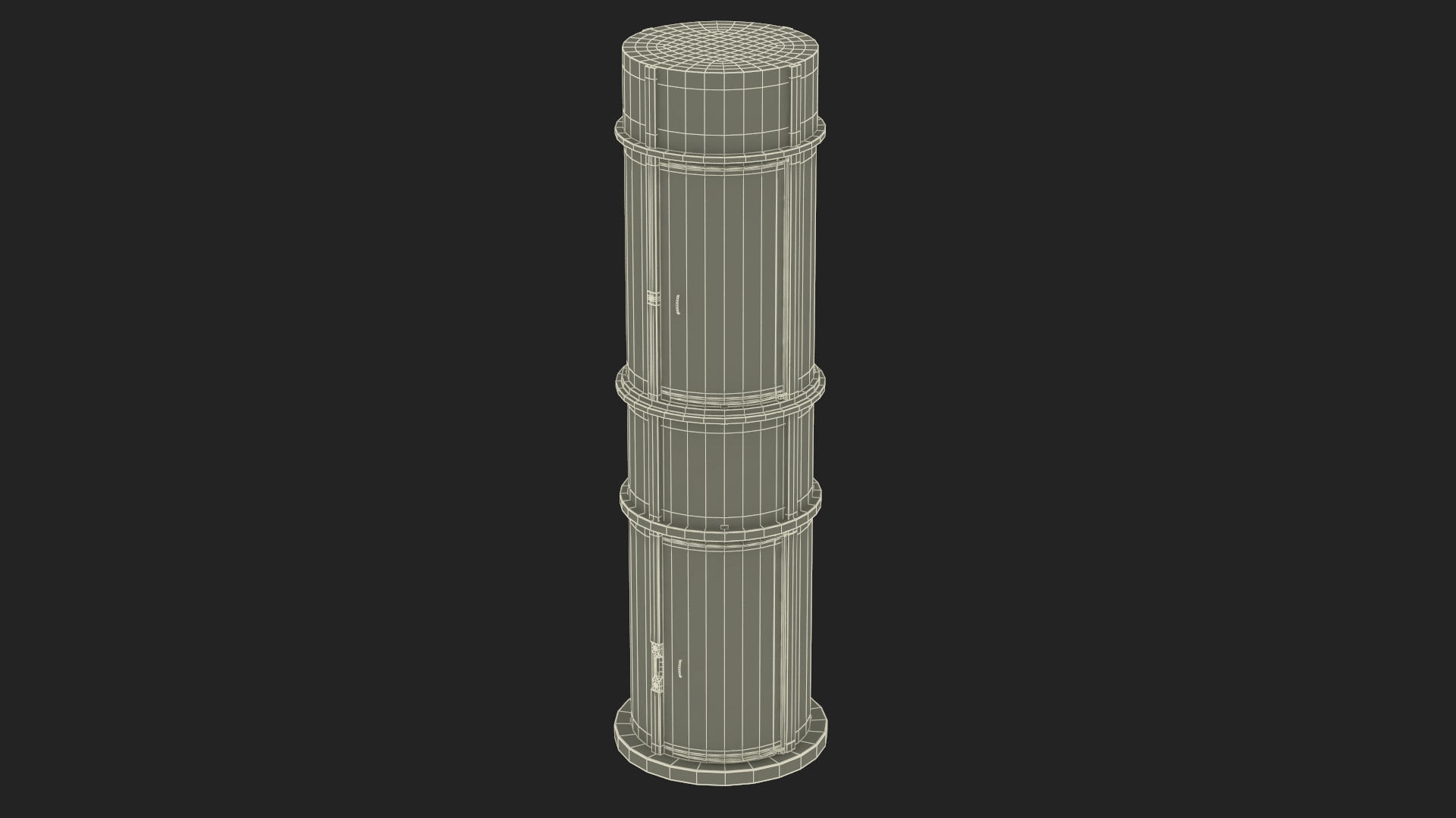 3D Vuelift Glass Elevator White model
