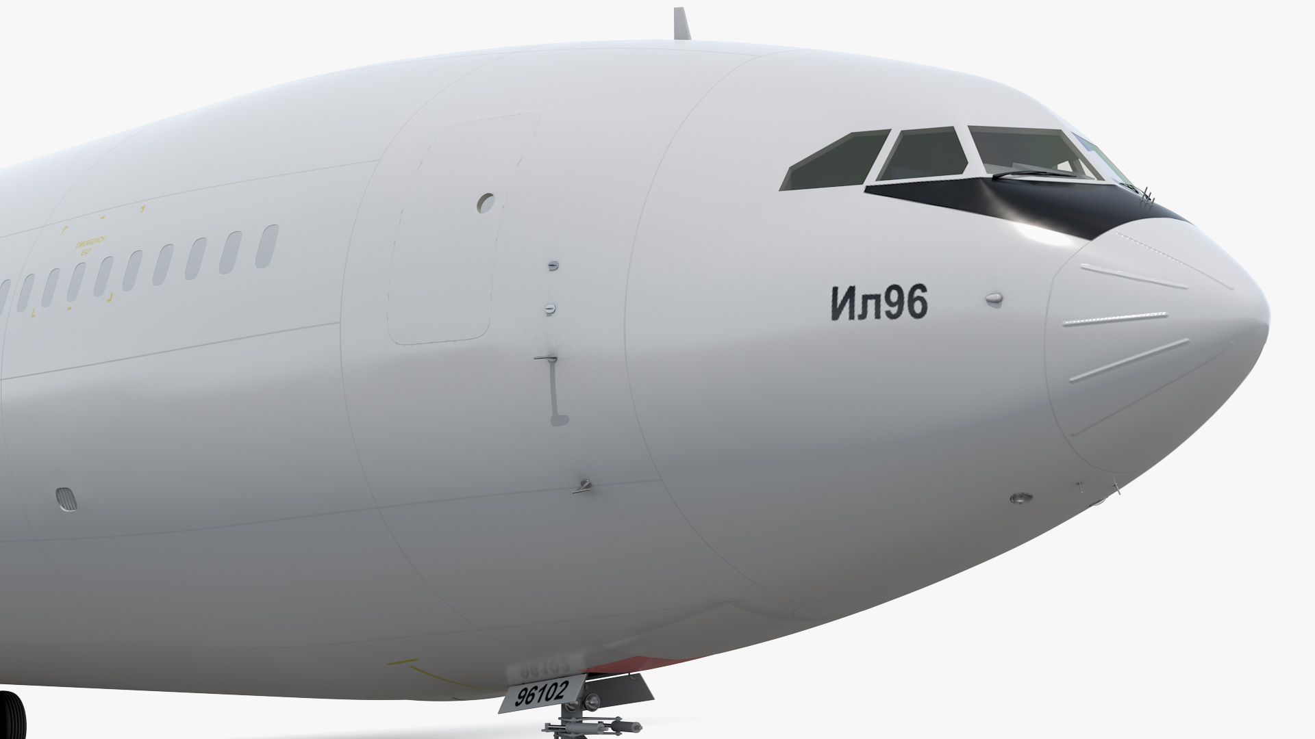 IL-96-400 Simple Interior Rigged 3D