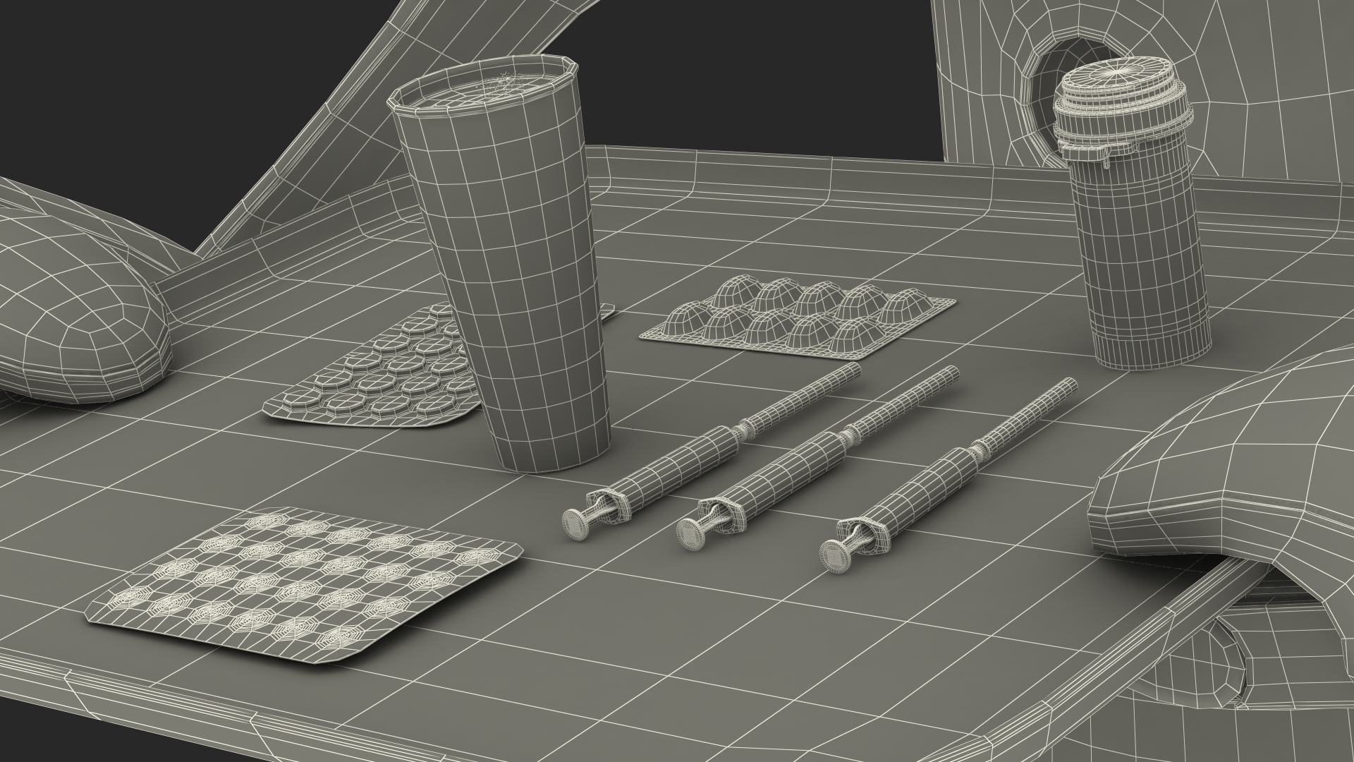 Careobot 4 with Medicine 3D model