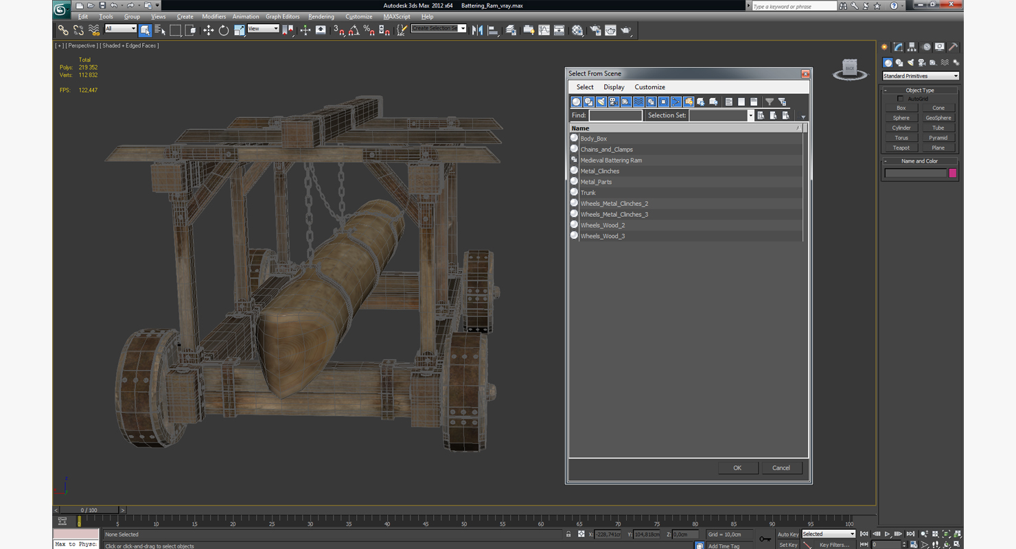 3D Battering Ram model