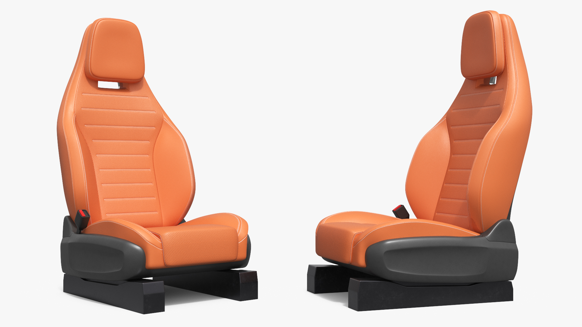 Contoured Vehicle Driver Seat Brown