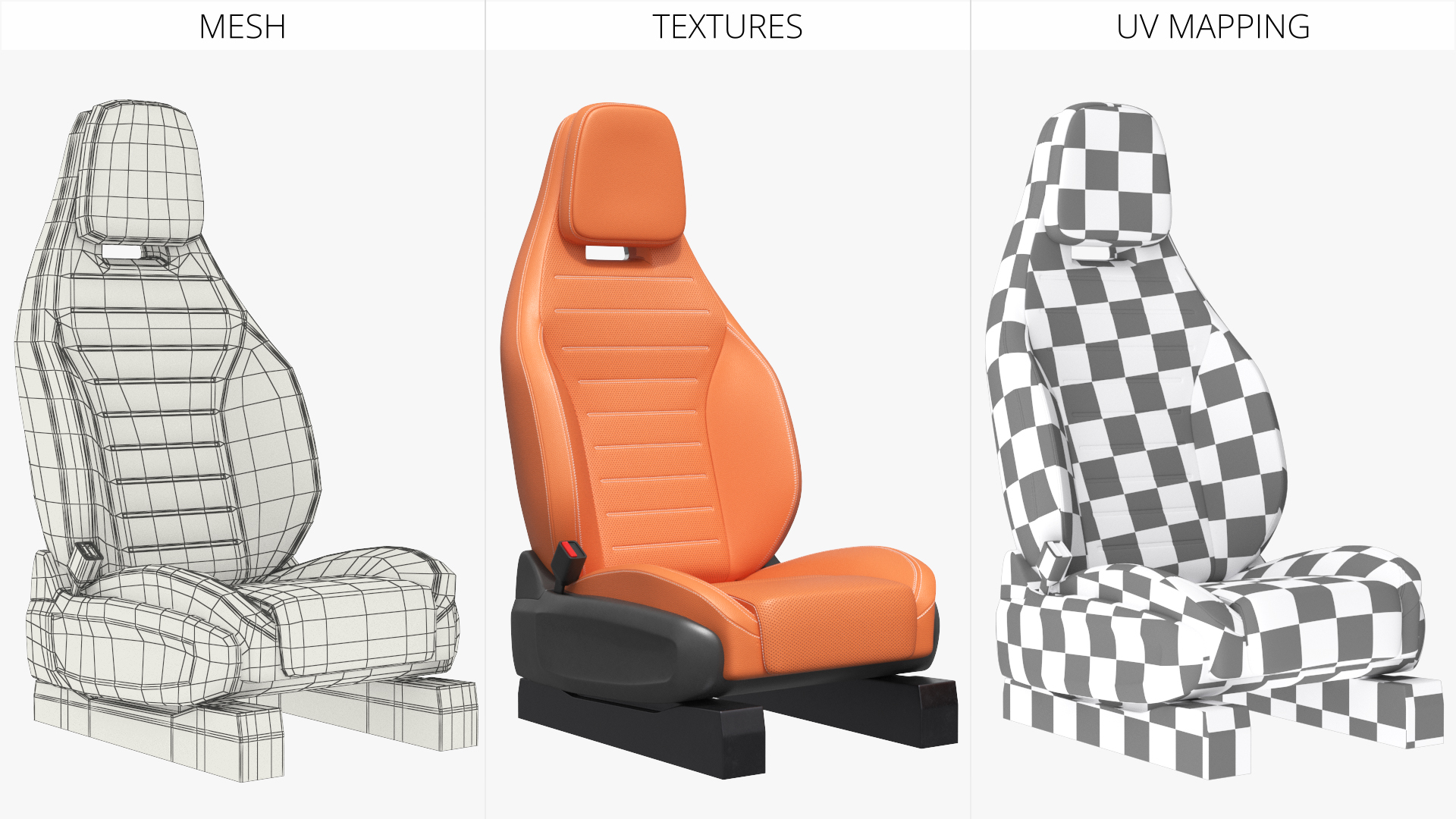 Contoured Vehicle Driver Seat Brown, view 9
